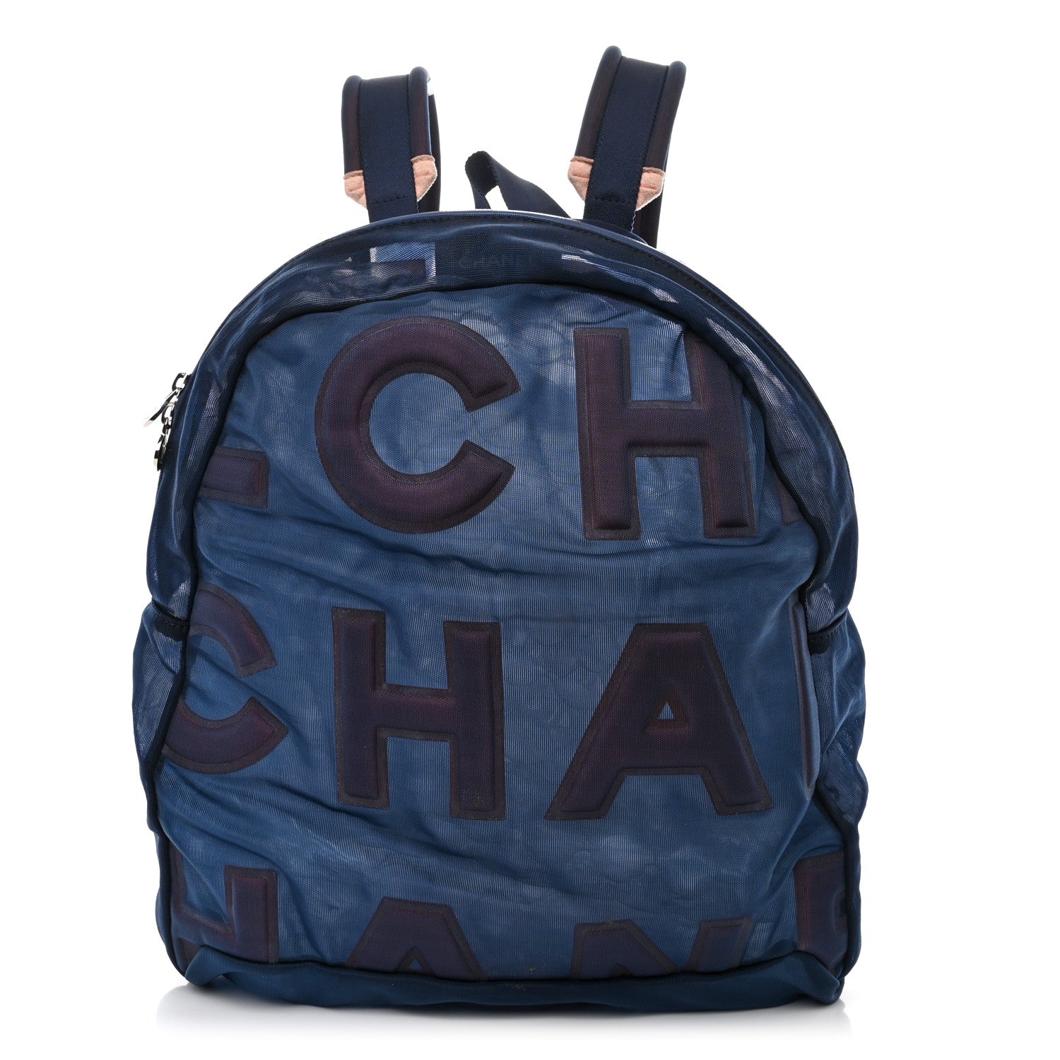 Chanel Mesh Small Doudoune Backpack Pink Blue 1 of 10
