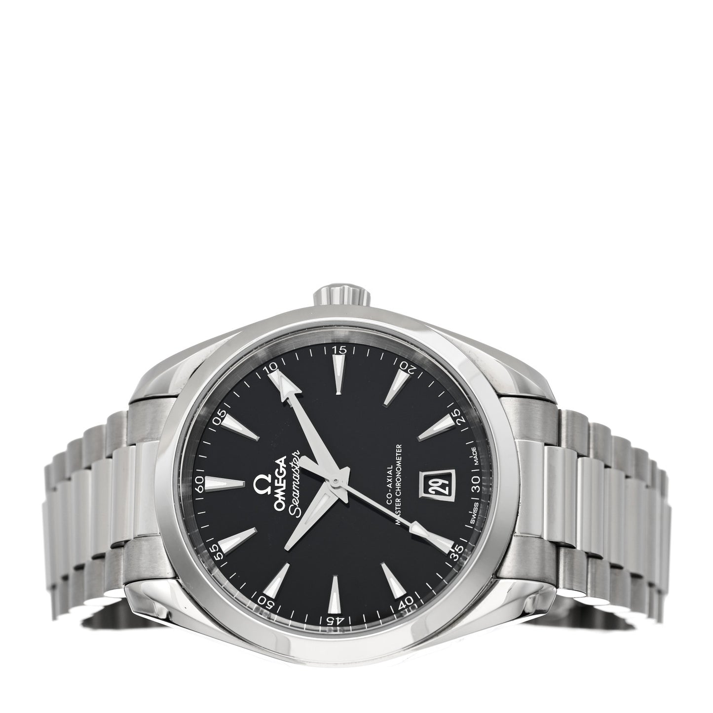 Stainless Steel 38mm Seamaster Aqua Terra Master Co-Axial Chronometer Automatic Watch Black 220.10.38.20.01.004