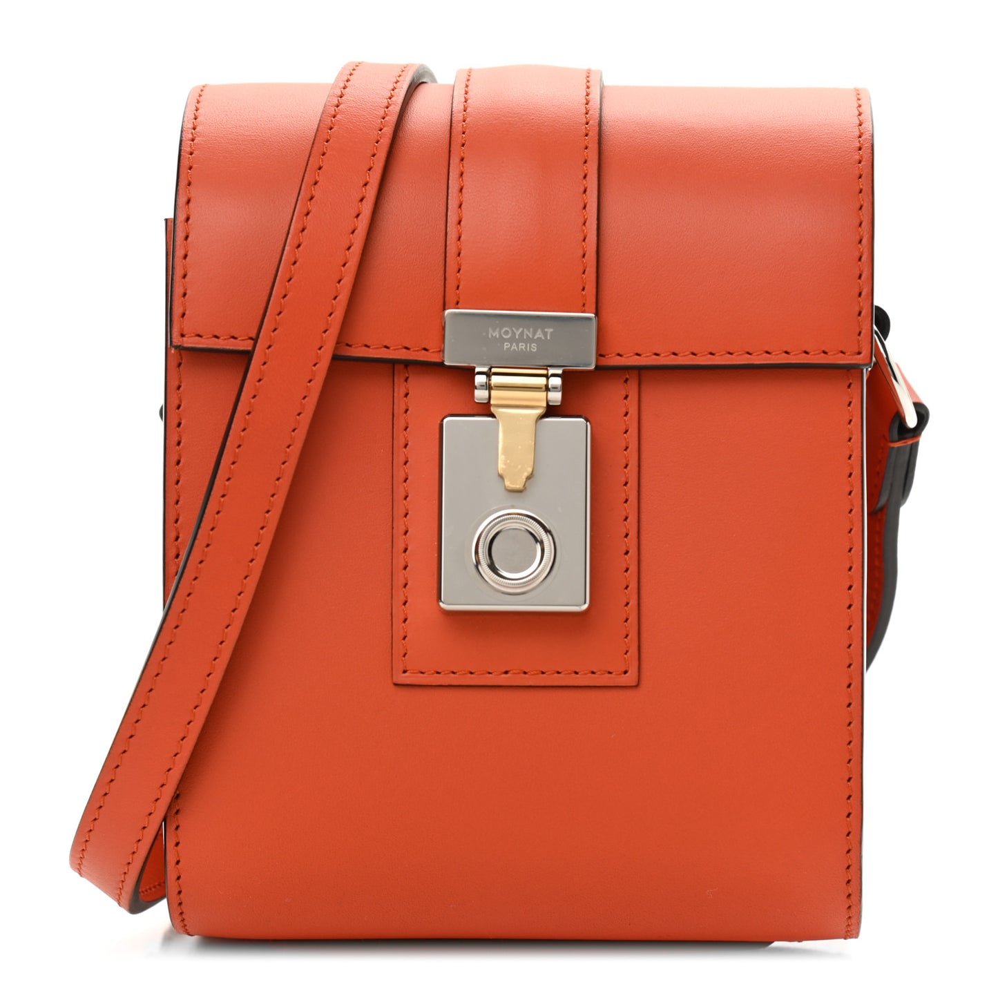 Box Calfskin Cabotine Orange