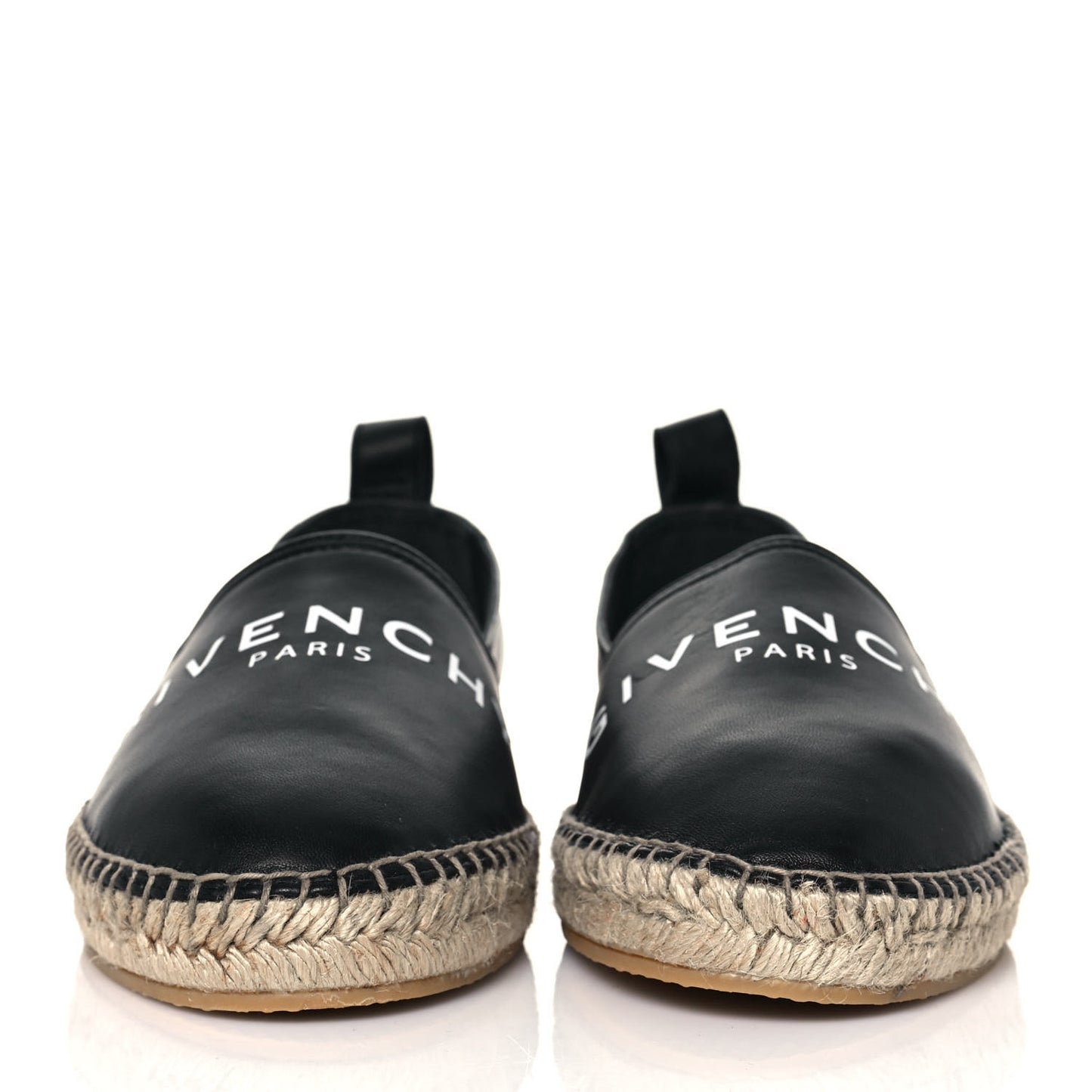 Lambskin Logo Espadrilles 41 Black