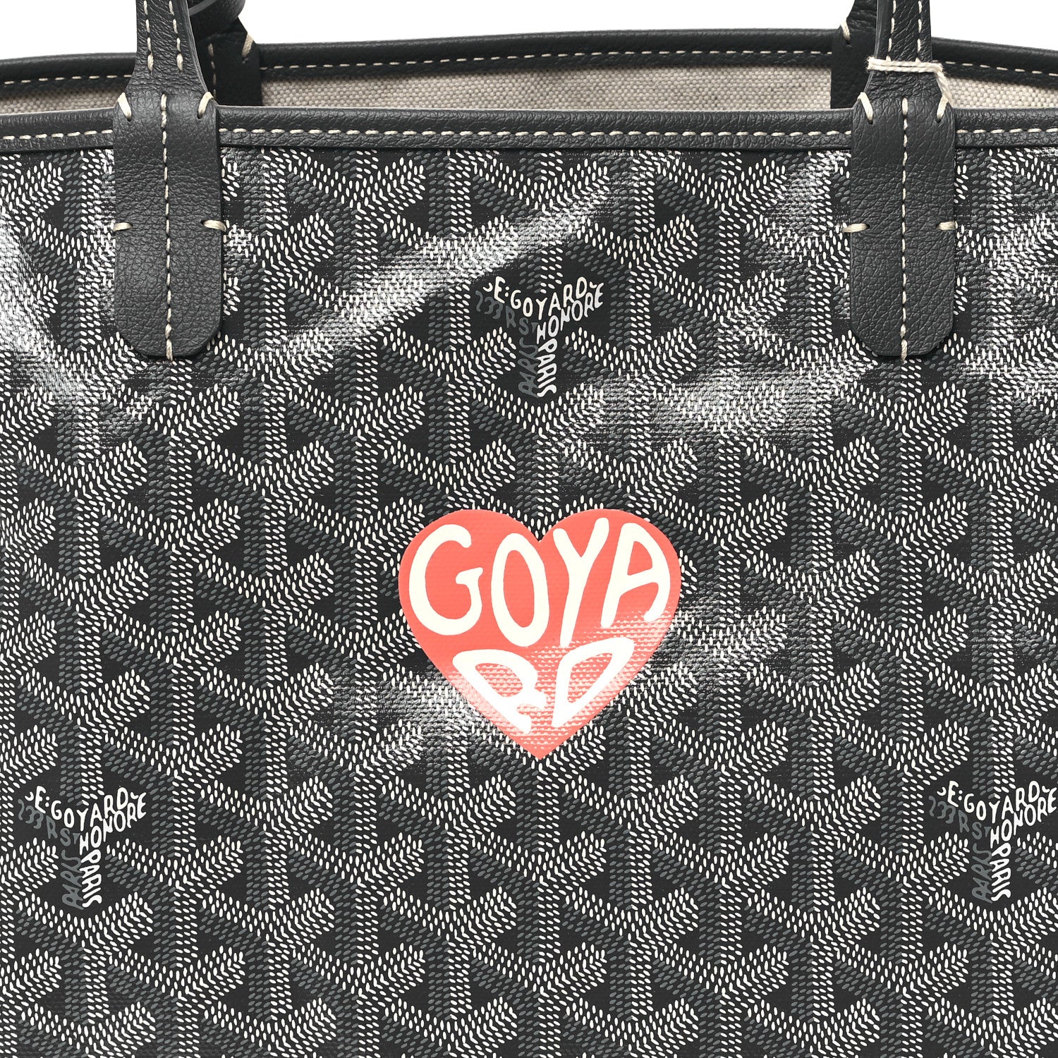 Goyard Goyardine Heart Saint Louis PM Grey 8 of 10