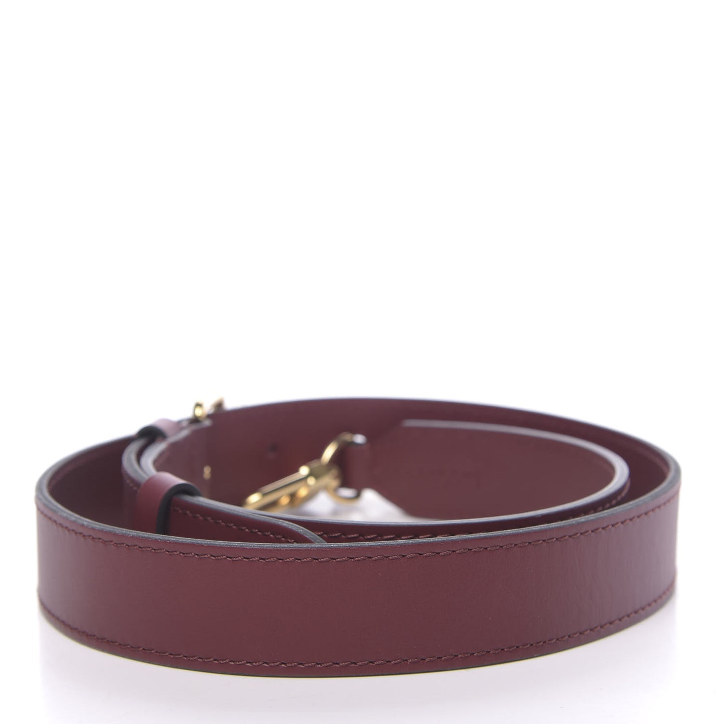 Calfskin Adjustable Shoulder Strap Burgundy