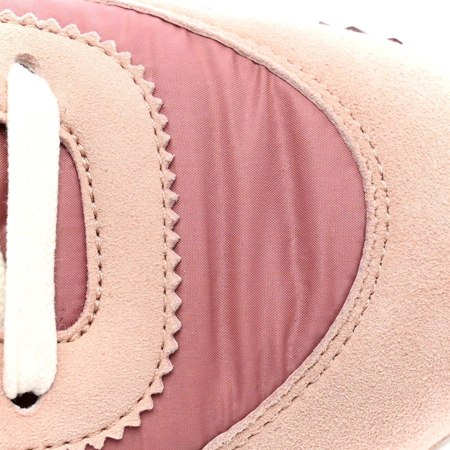 Parachute Fabric Suede Goatskin Bouncing Sneakers 36 Rose Rose Opaline