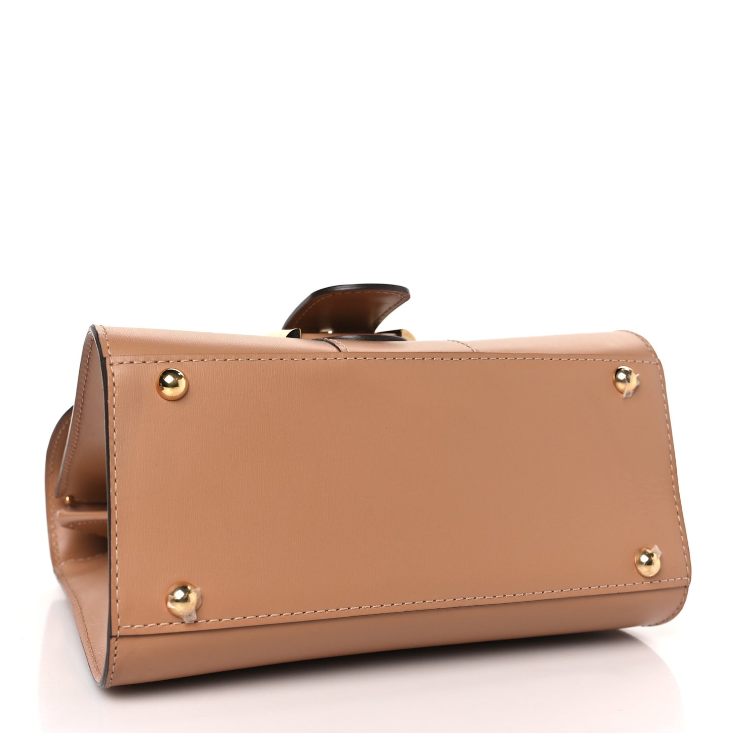 Box Calfskin Mini Brillant Satchel Sand