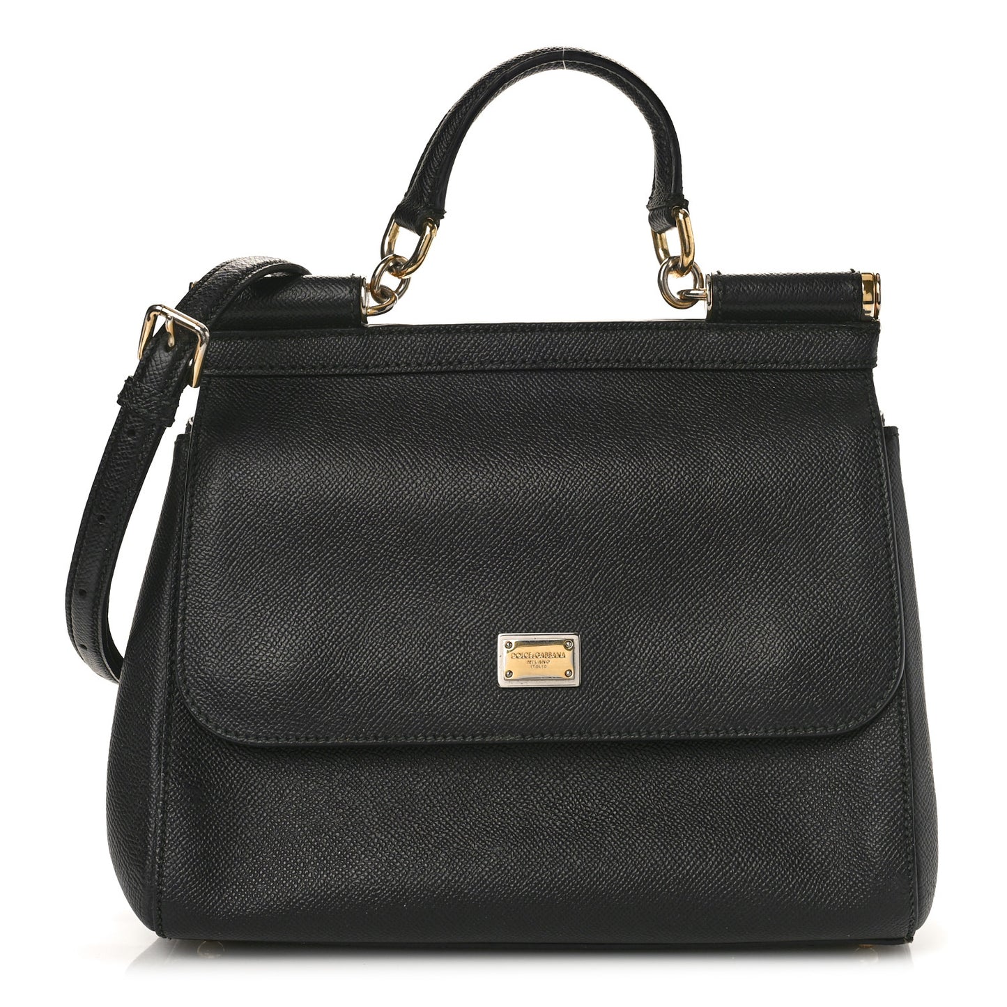Dauphine Medium Miss Sicily Satchel Black