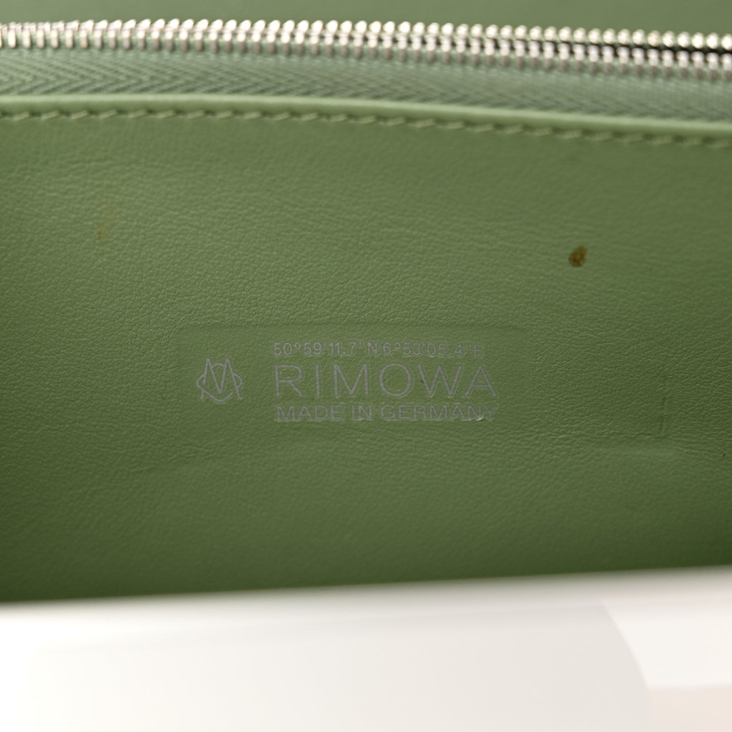 Gloss Polycarbonate Personal Cross-Body Bag White Green