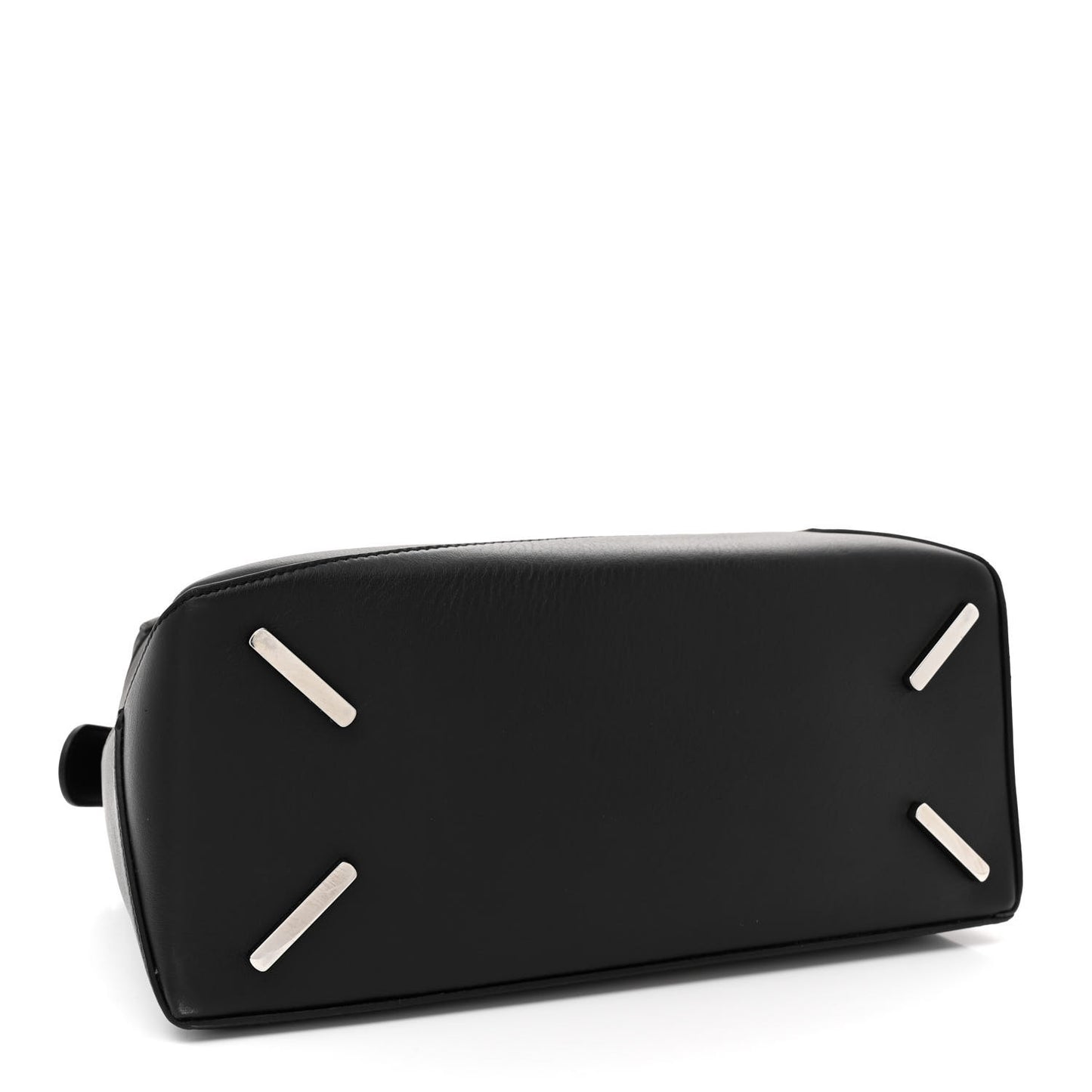 Calfskin Medium Puzzle Edge Bag Black