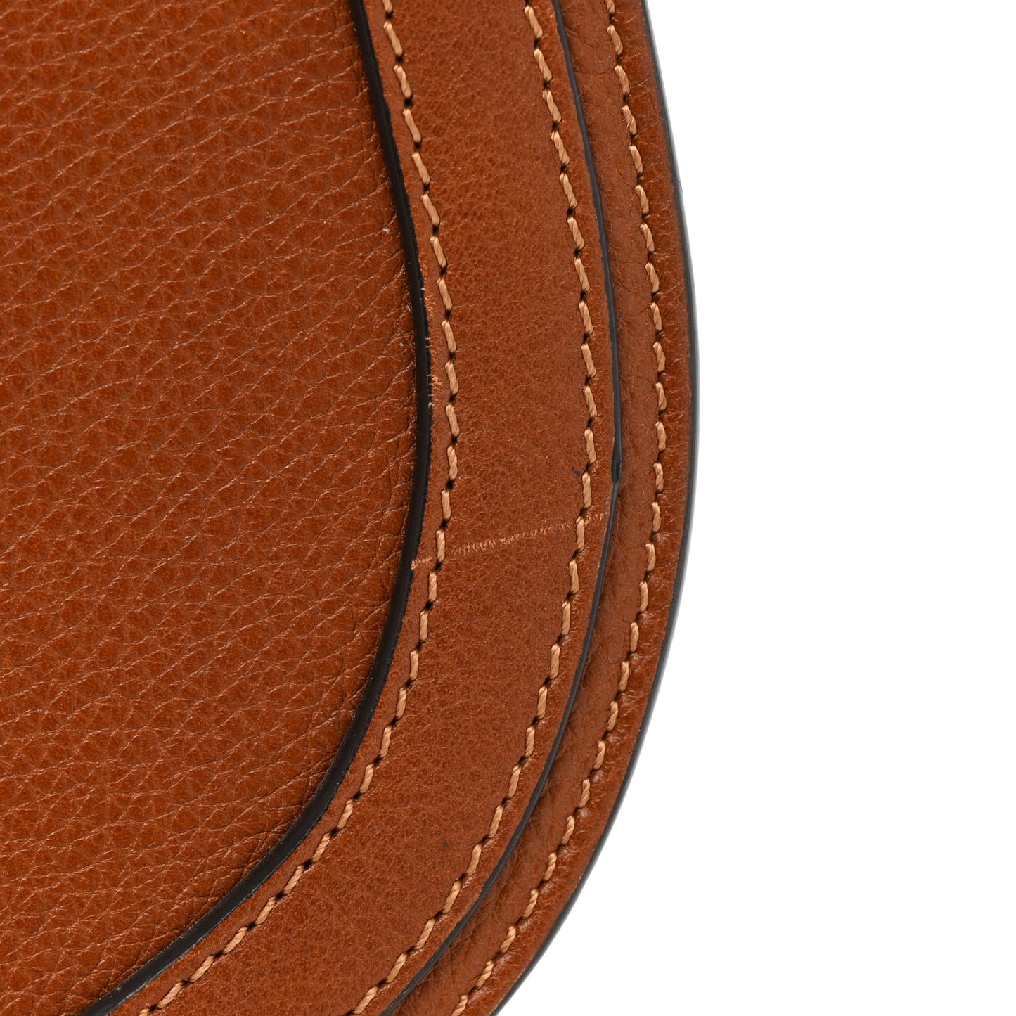 Calfskin Suede Medium Nile Bracelet Bag Caramel