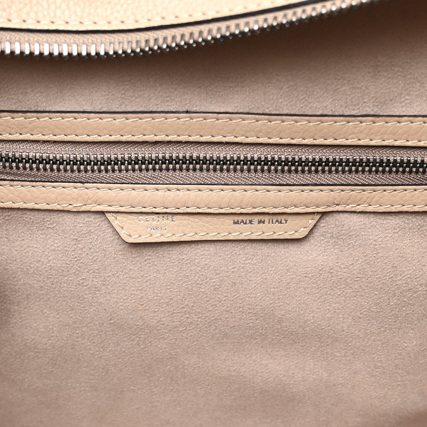 Drummed Calfskin Mini Luggage Dune