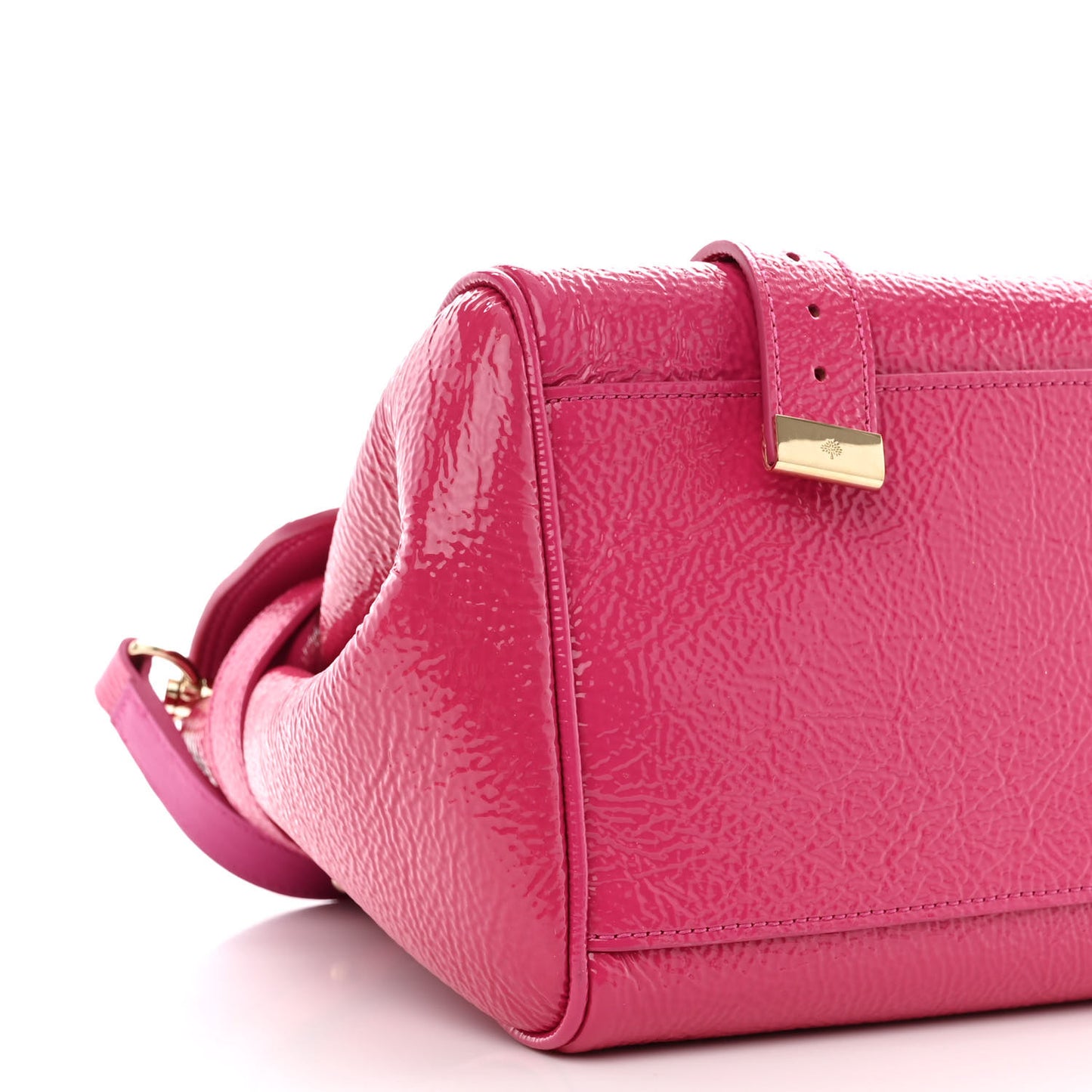 Spongy Patent Small Alexa Pink
