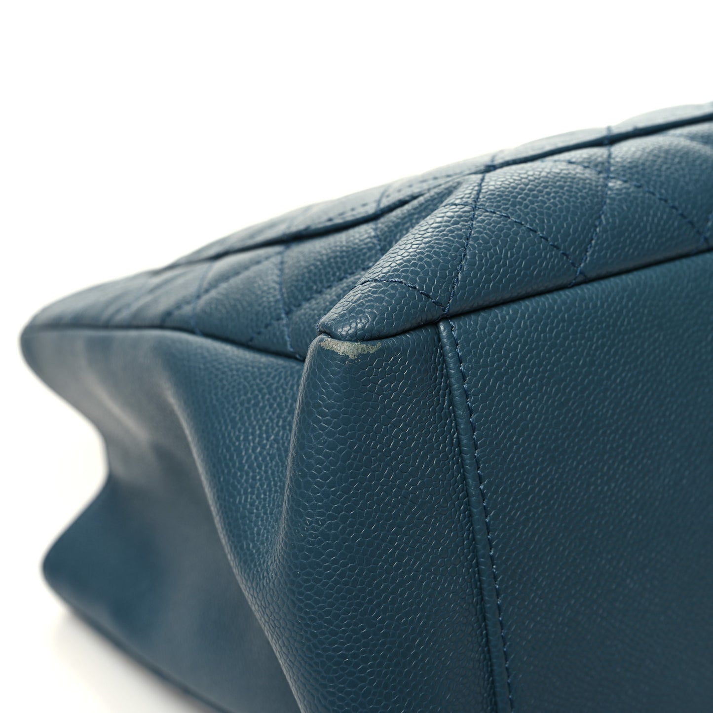 Caviar Quilted Grand Shopping Tote GST Blue
