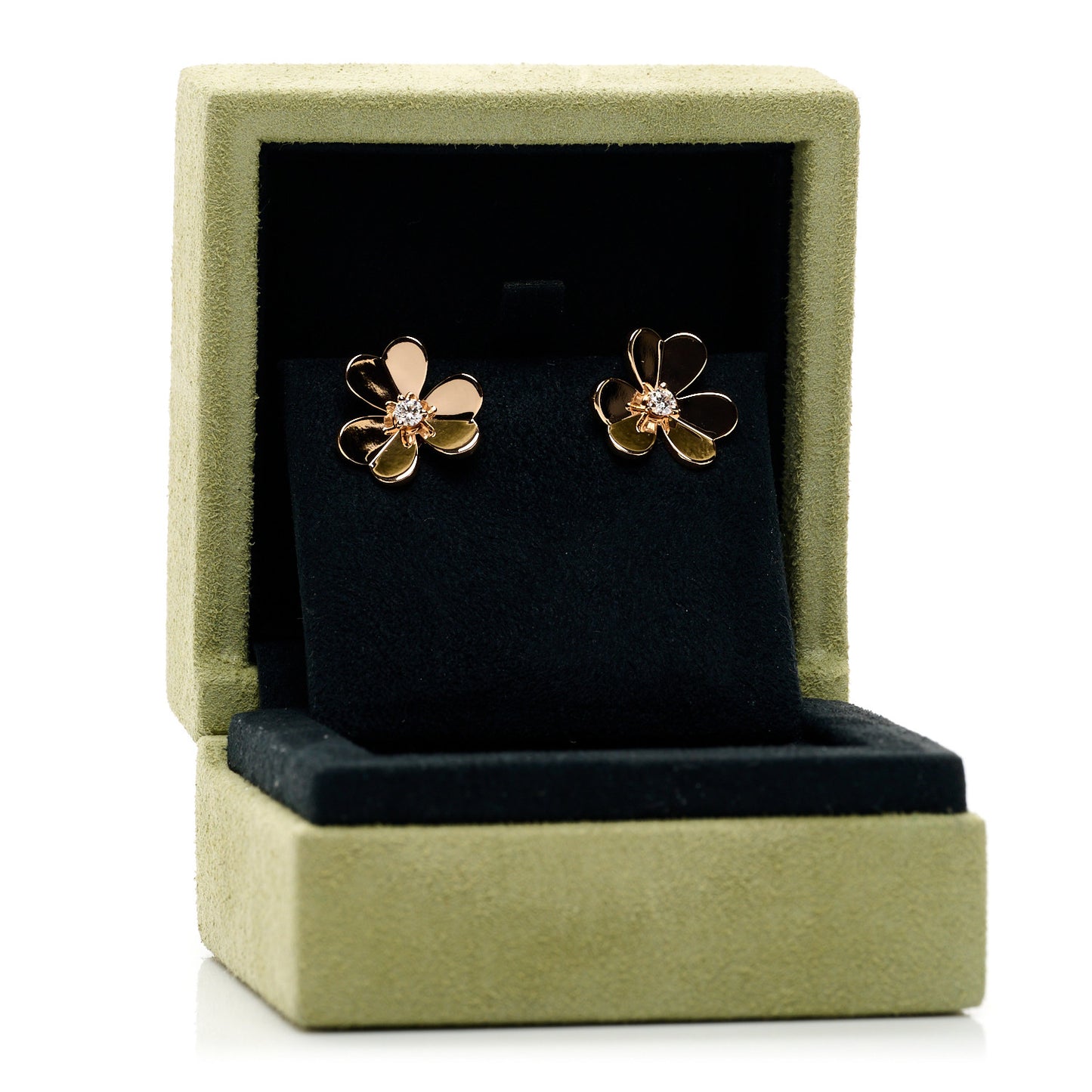 18K Rose Gold Diamond Small Frivole Earrings