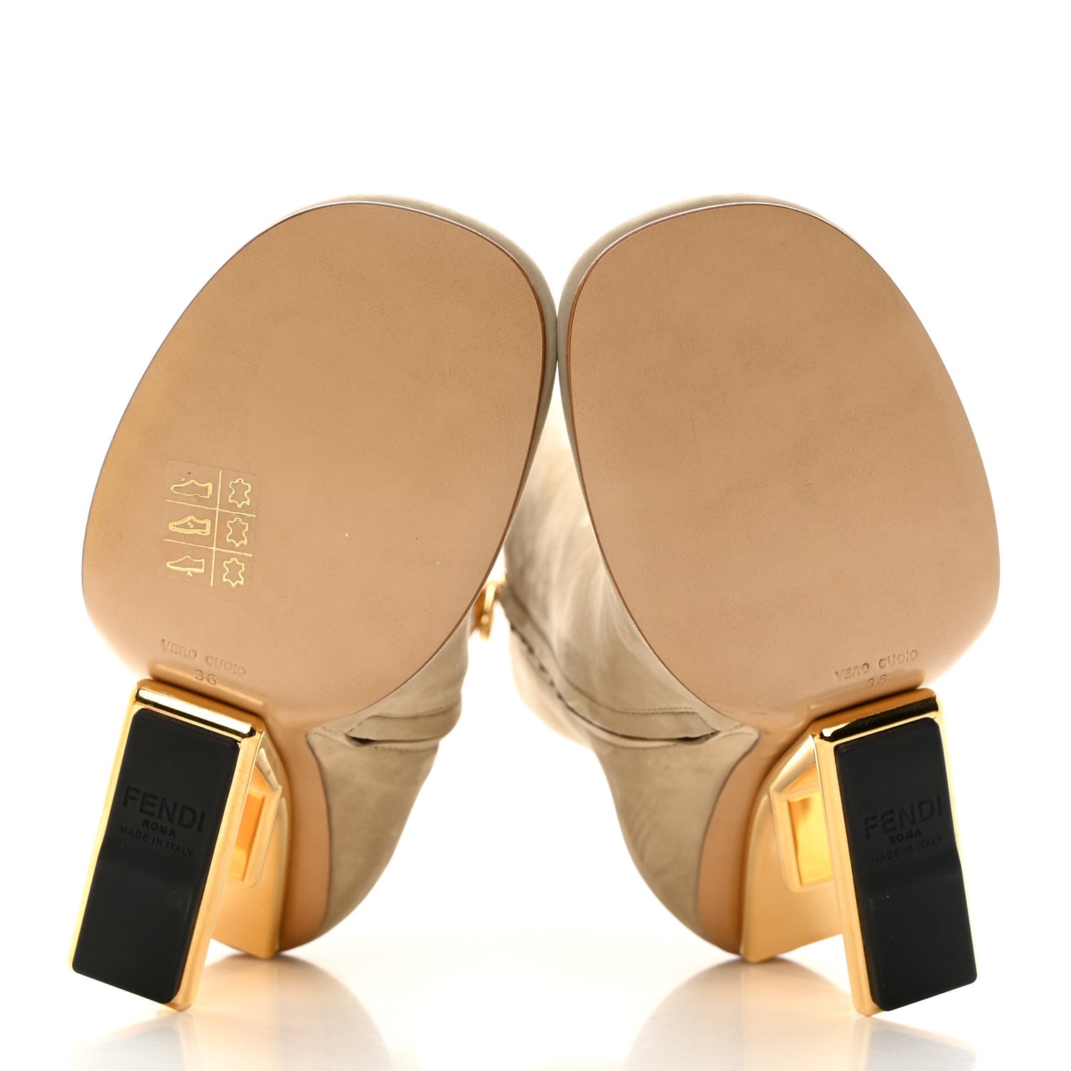 Fendi Nubuck Fendi First 95mm Ankle Boots 36 Roger 5 of 9