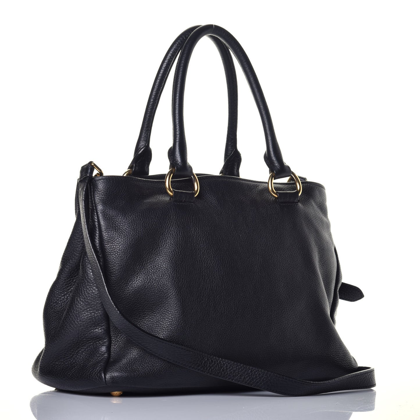 Vitello Daino Tote Nero Black