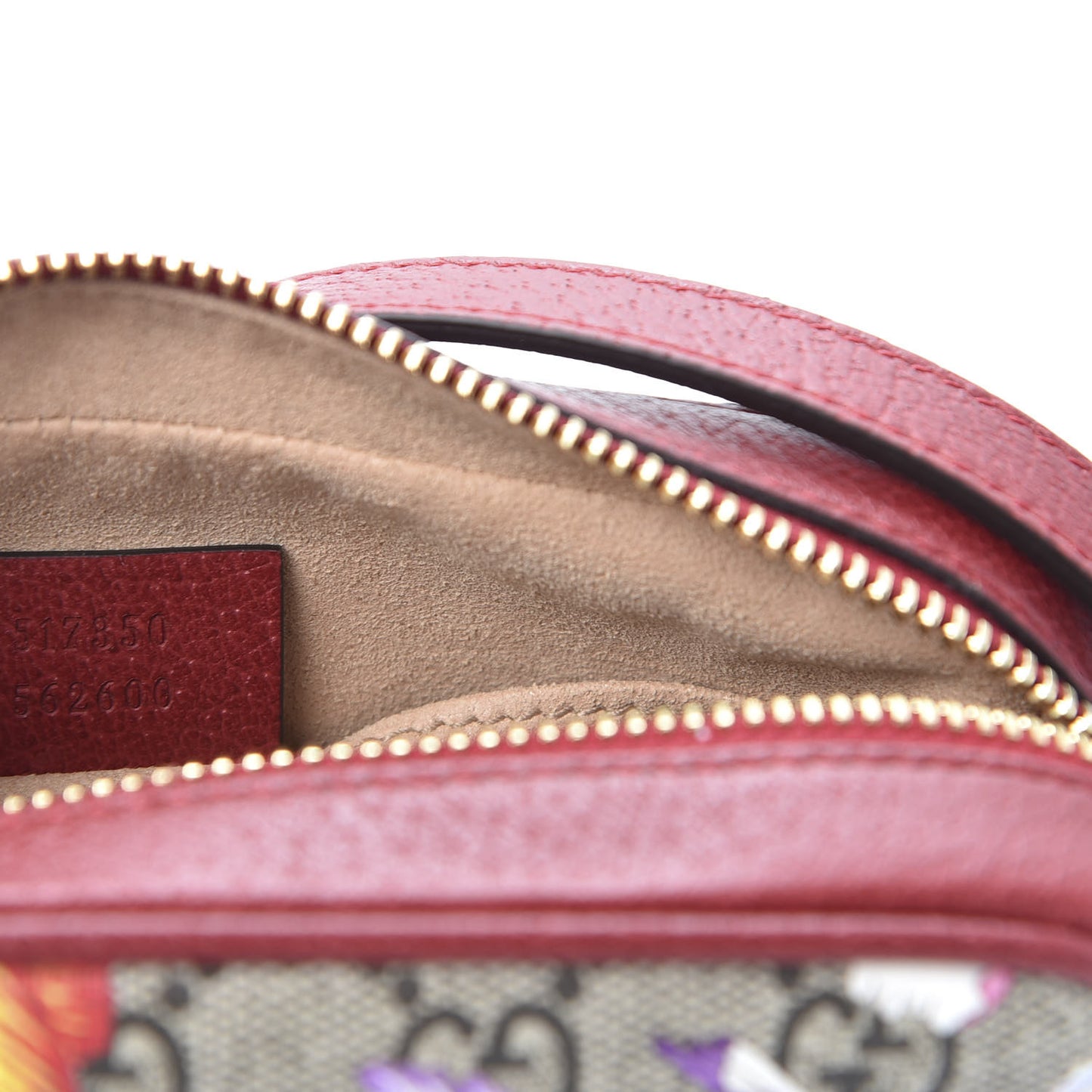 GG Supreme Monogram Flora Web Mini Ophidia Shoulder Bag Red