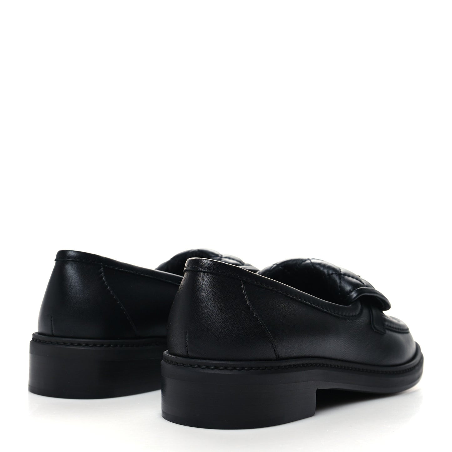 Lambskin Quilted CC Turnlock Loafers 40 Black