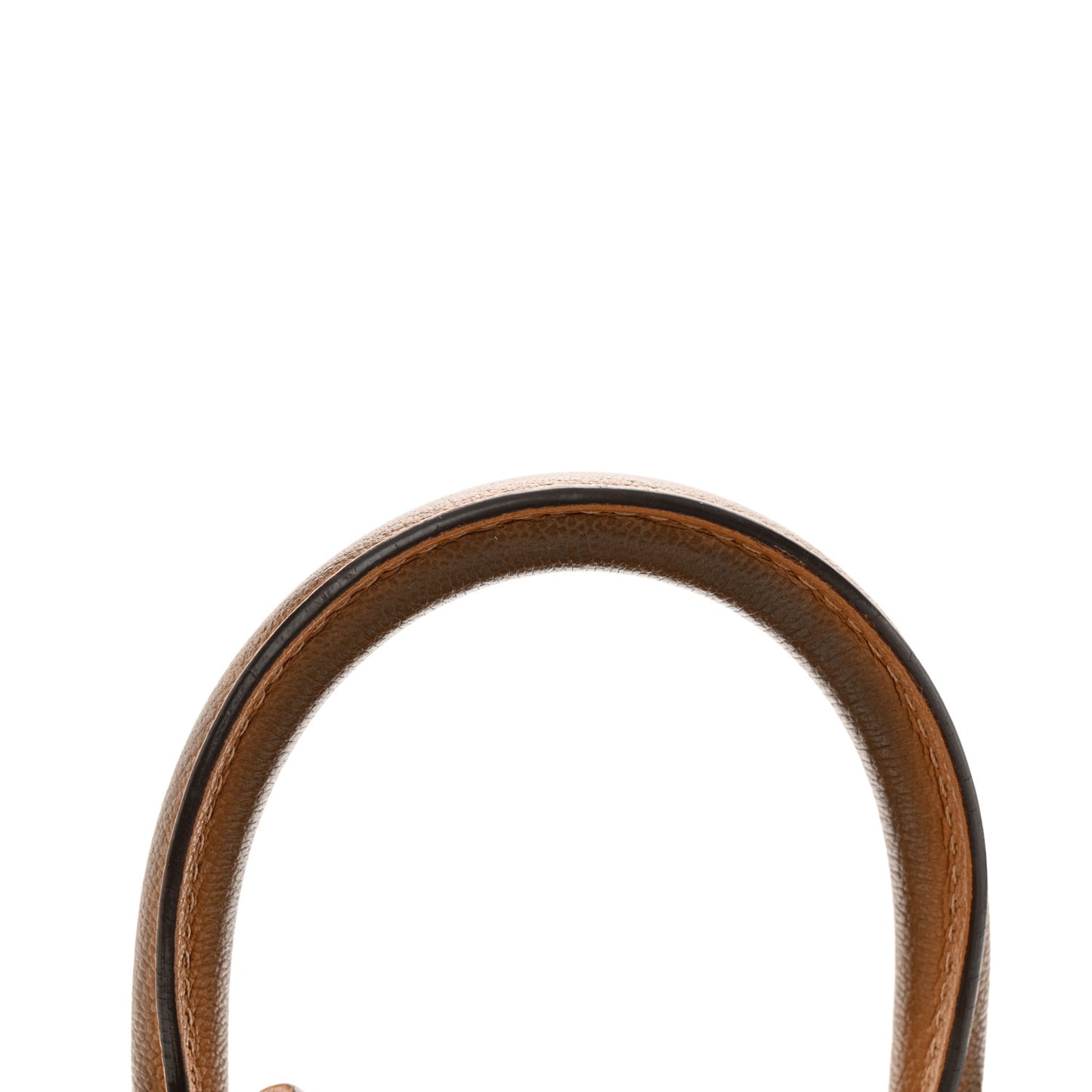 Grained Calfskin Mini Brillant Satchel Natural