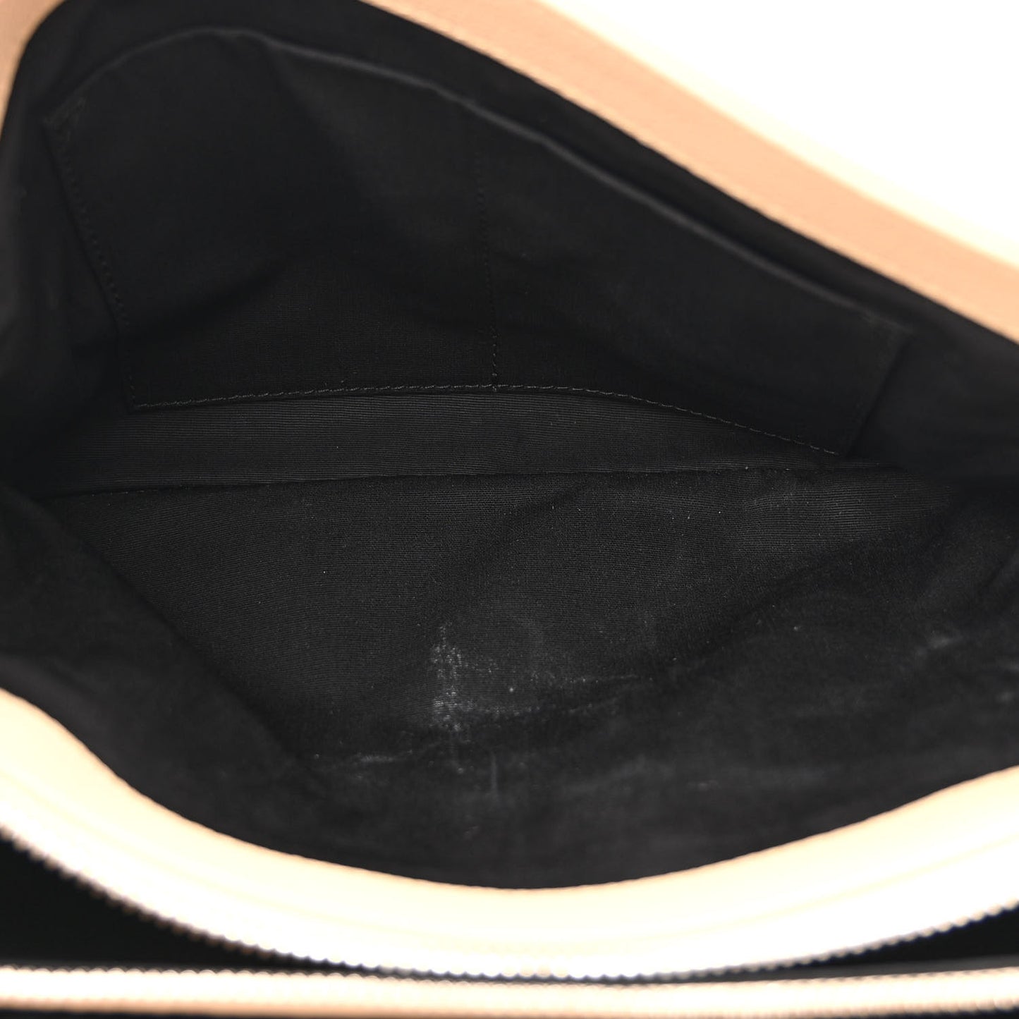 Grained Calfskin Le Dix Small Soft Cartable Beige Seigle