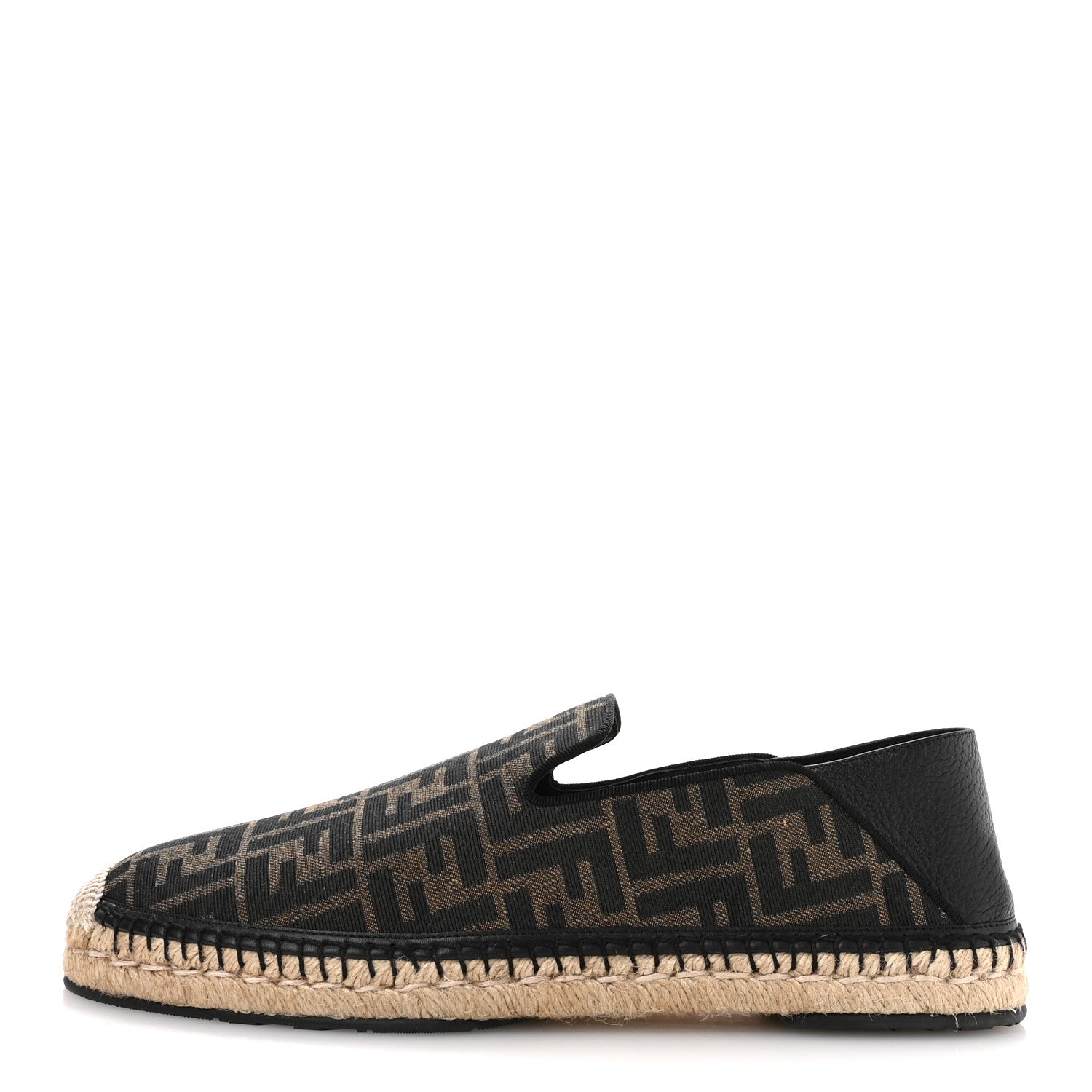 Fendi Zucca FF Mens Espadrilles 10 Maya Black 1781741 – FASHIONPHILE