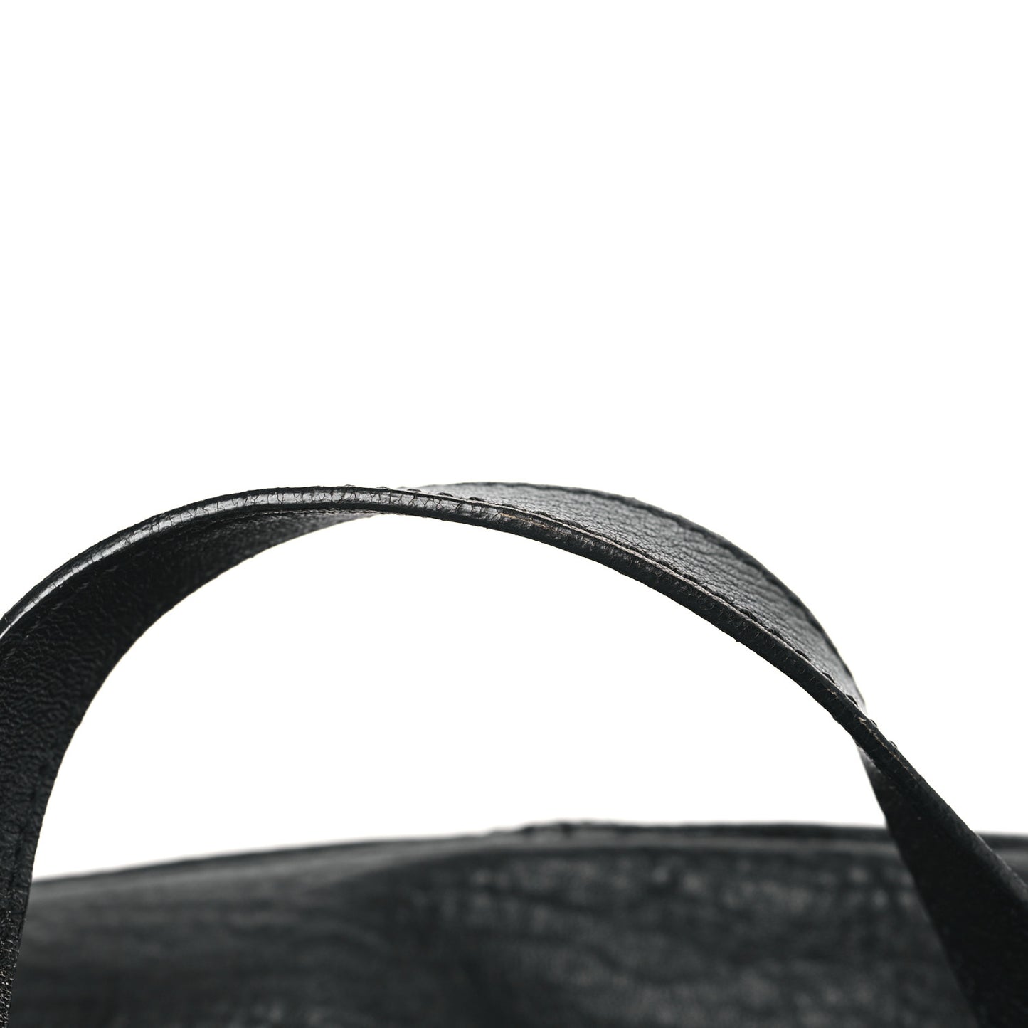 Crinkled Lambskin Zip Tote Black
