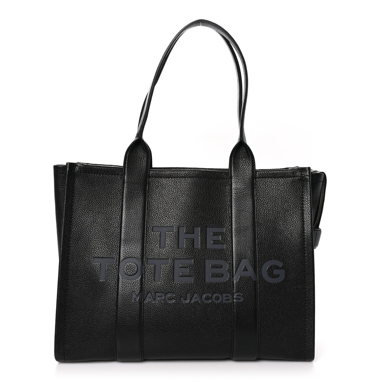 Grained Calfskin Large The Tote Bag Black