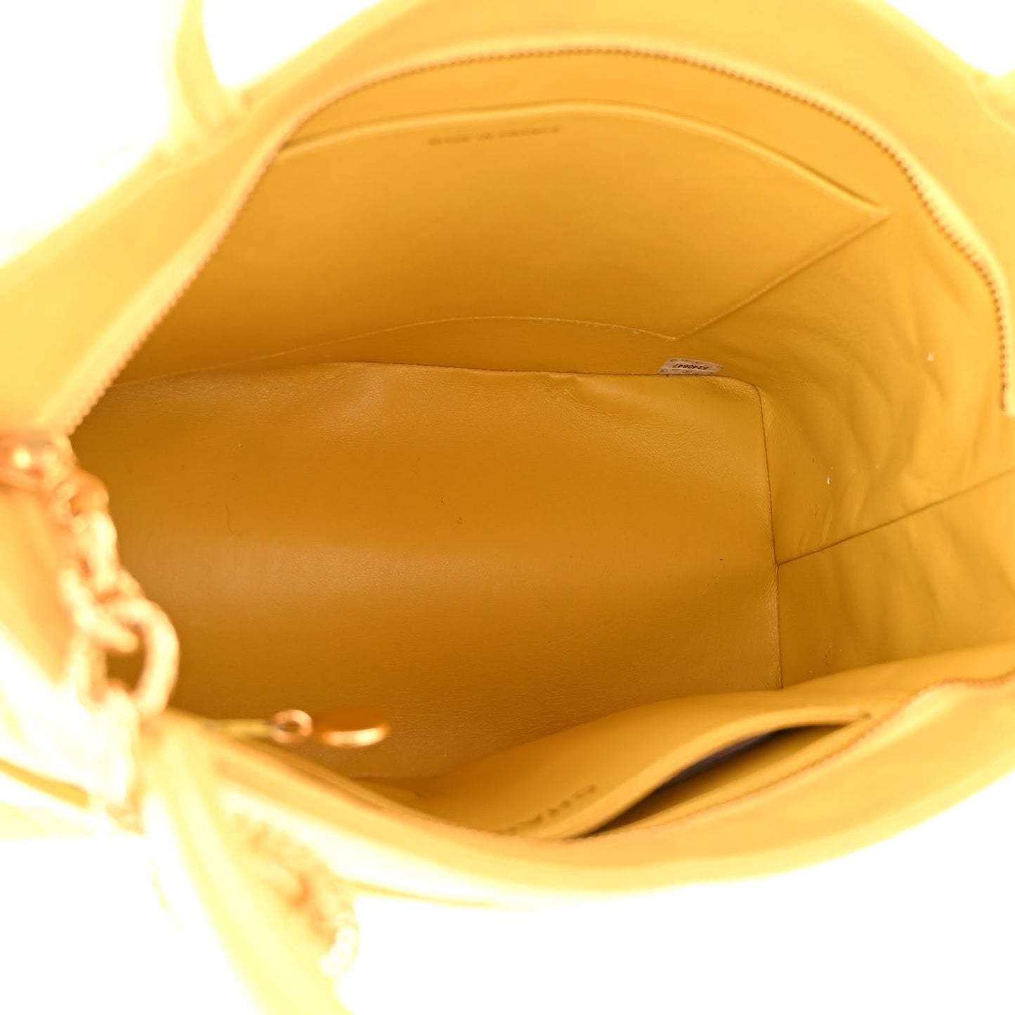 Caviar Quilted Medallion Tote Yellow