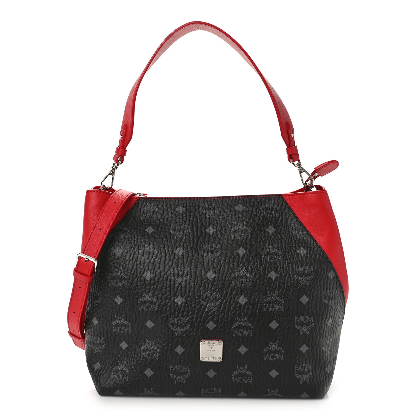 Visetos Medium Klara Hobo Red Black
