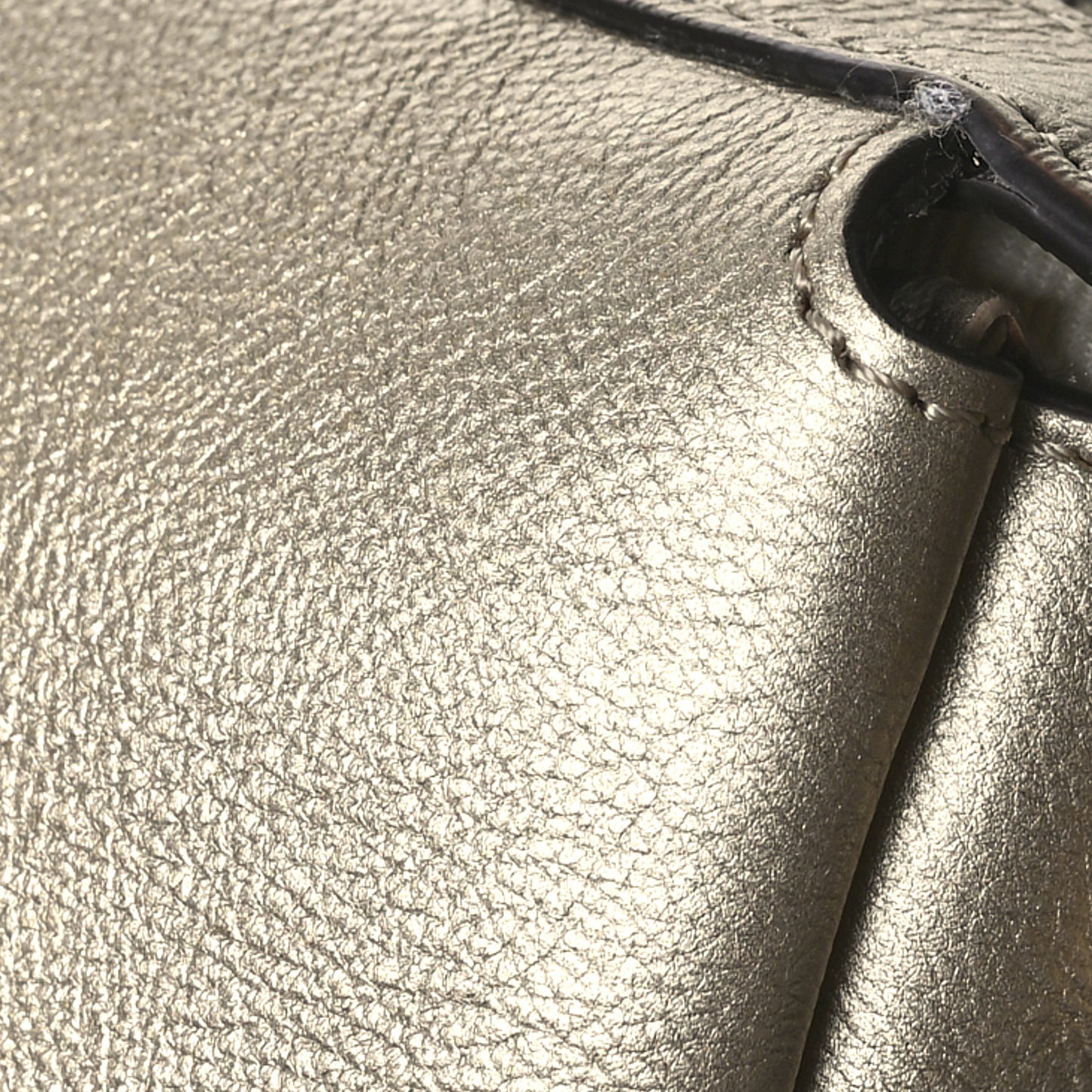 Vitello Laminato Mini Simply Fendi Shoulder Bag Platino