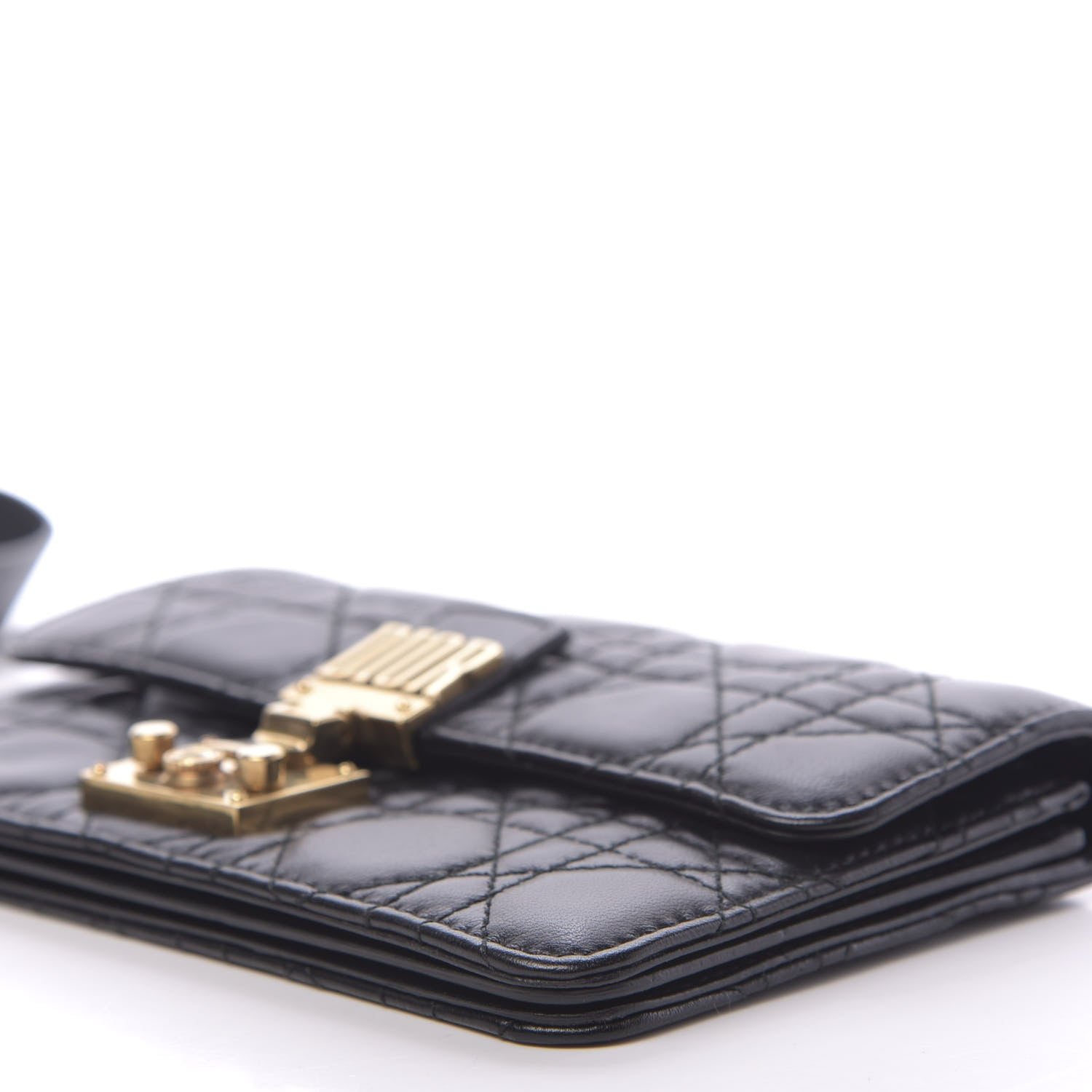 Christian Dior Lambskin Daddi Pouch Black 7 of 12