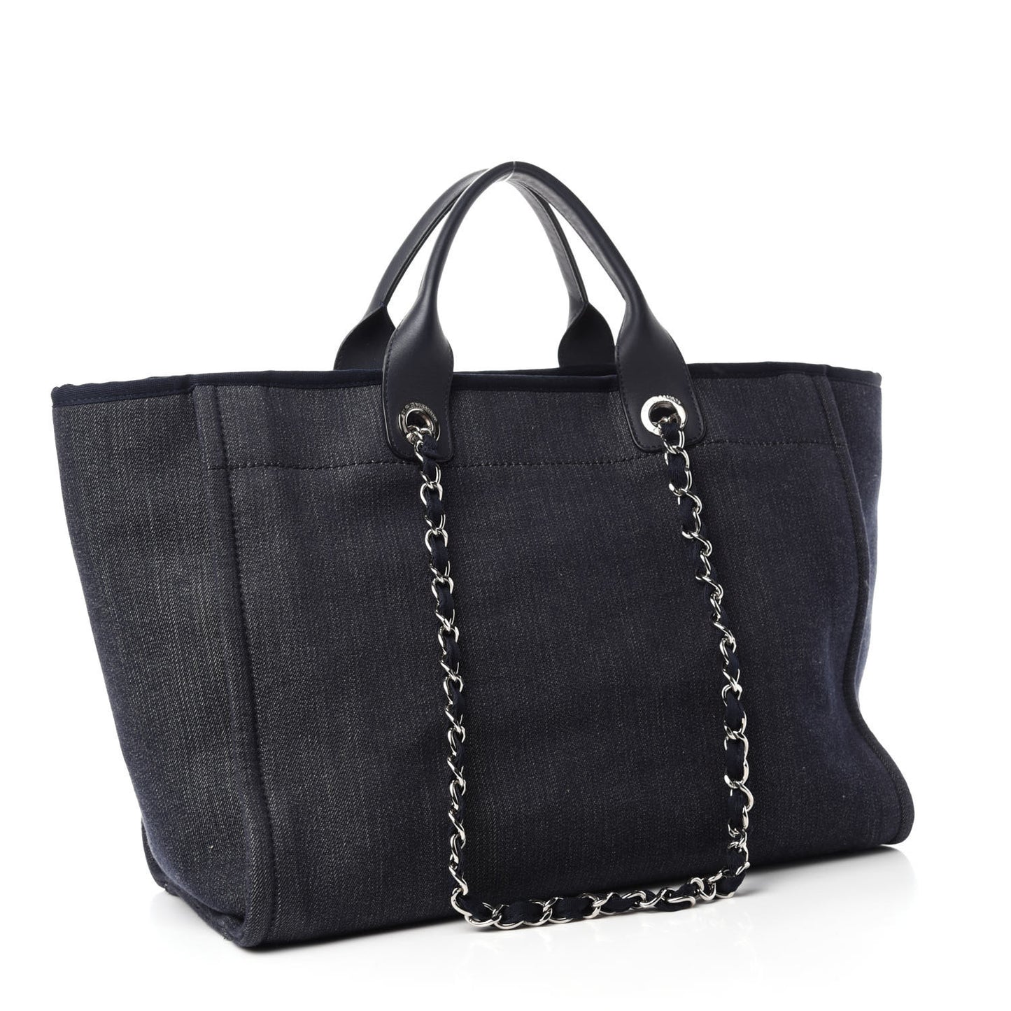 Denim Medium Deauville Tote Dark Blue