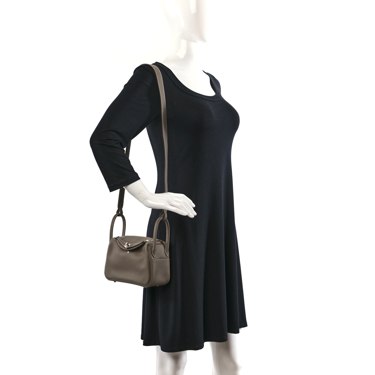 Hermes Swift Mini Lindy 20 Etoupe 2 of 9