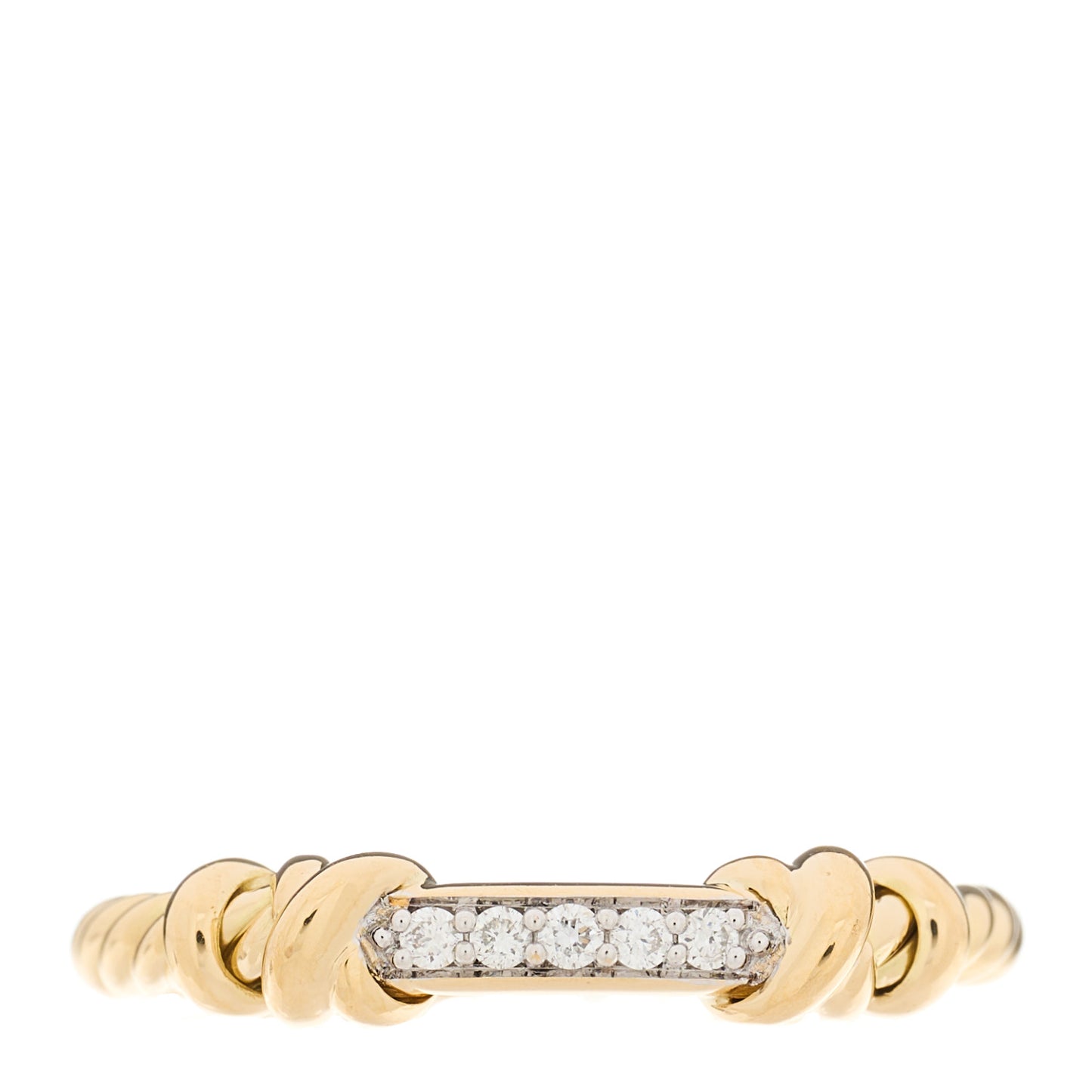 18K Yellow Gold Diamond Petite Helena Wrap Ring 52 6