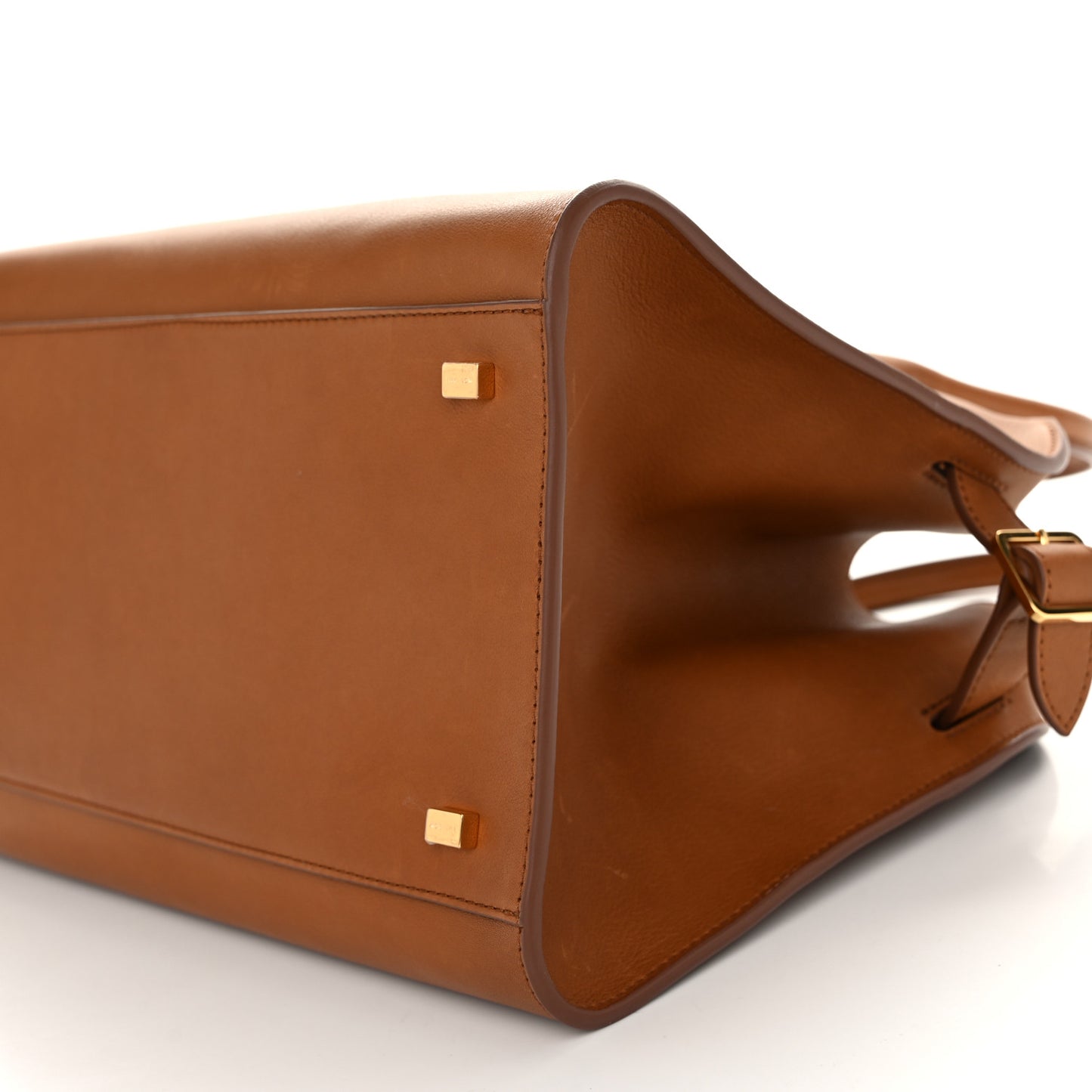 Polished Saddle Calfskin Soft Margaux 12 Cuir