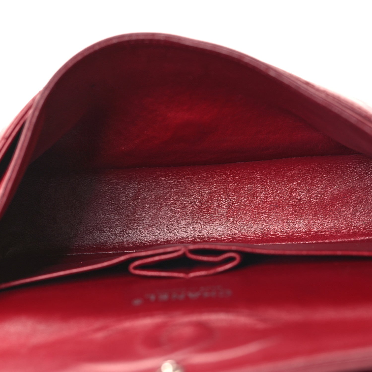 Chanel Caviar Quilted Medium Double Flap Dark Red 5 of 15