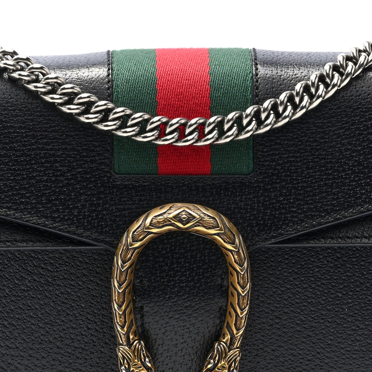 Calfskin Web Small Dionysus Shoulder Bag Black