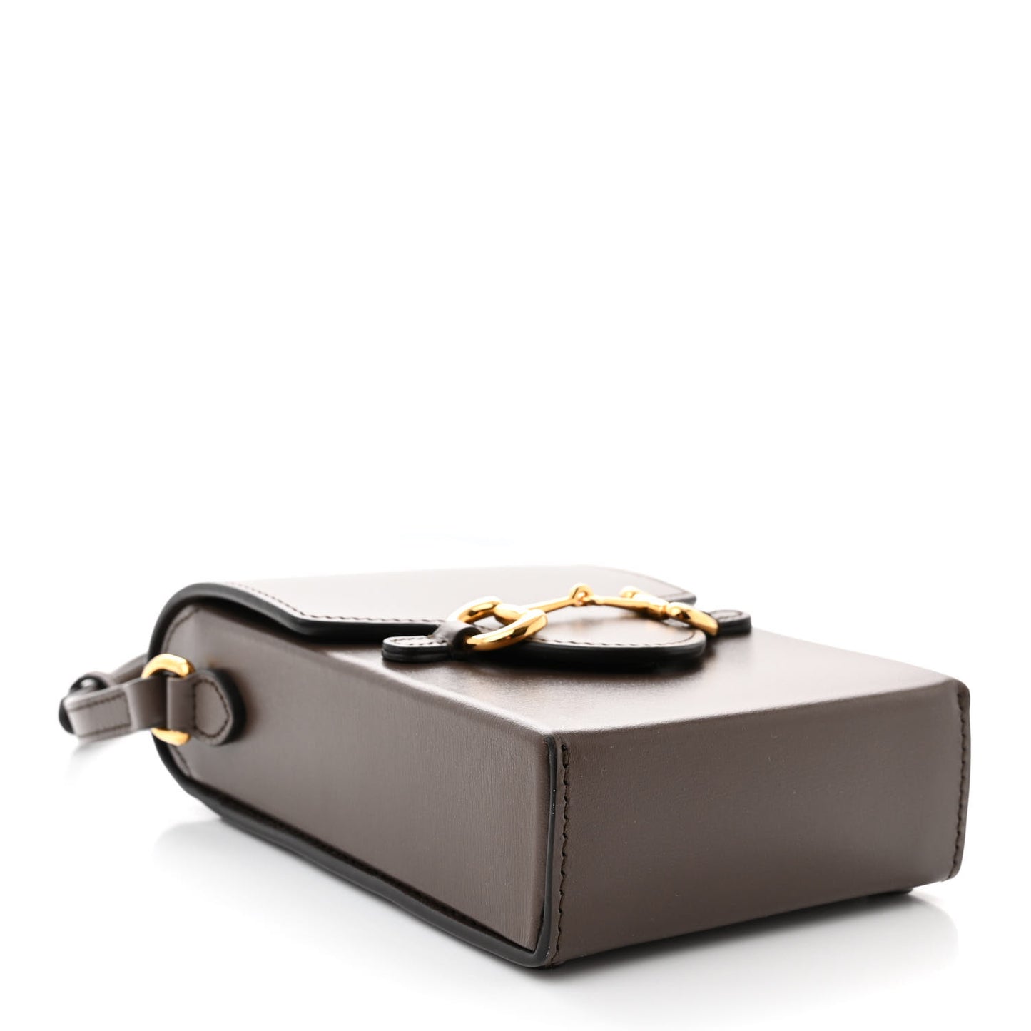 Boarded Plutone Calfskin Mini Horsebit 1955 Crossbody Bag New Acero