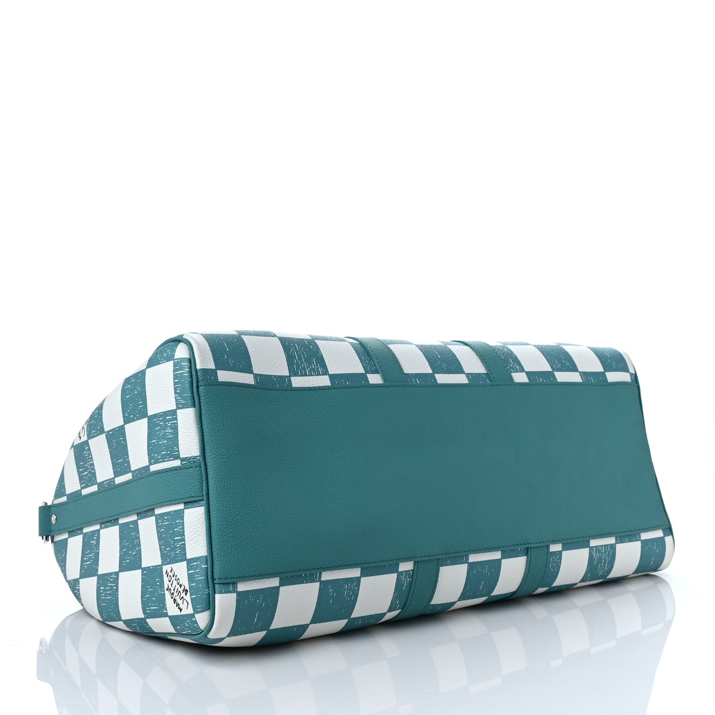 Calfskin Damier Keepall Bandouliere 45 Teal
