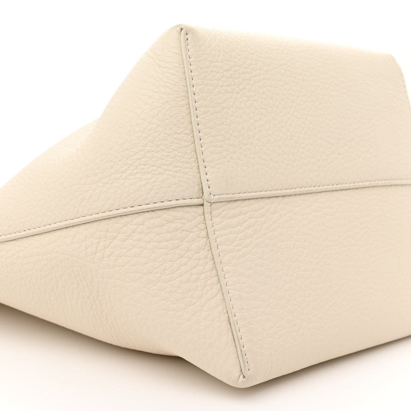 Grained Calfskin Medium N/S Park Tote Ivory
