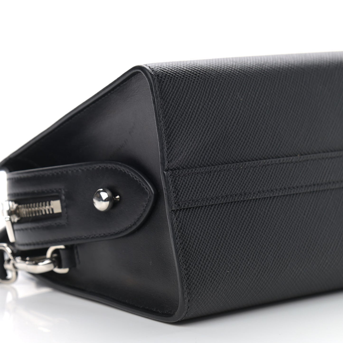 Saffiano Cuir Calfskin Small Kristen Black