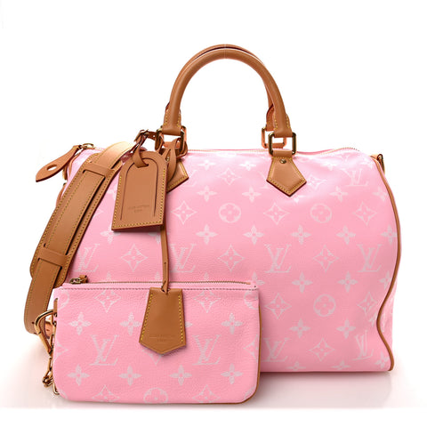 Calfskin Monogram Speedy P9 Bandouliere 40 Candy