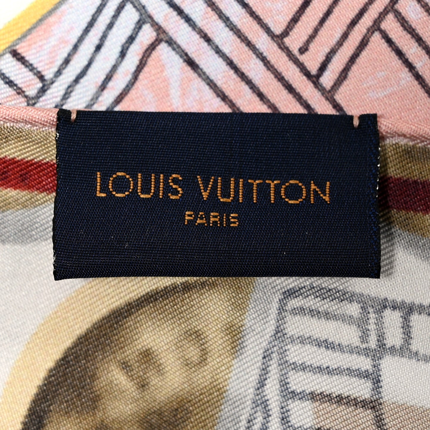 Silk Trunks Square Scarf Multicolor