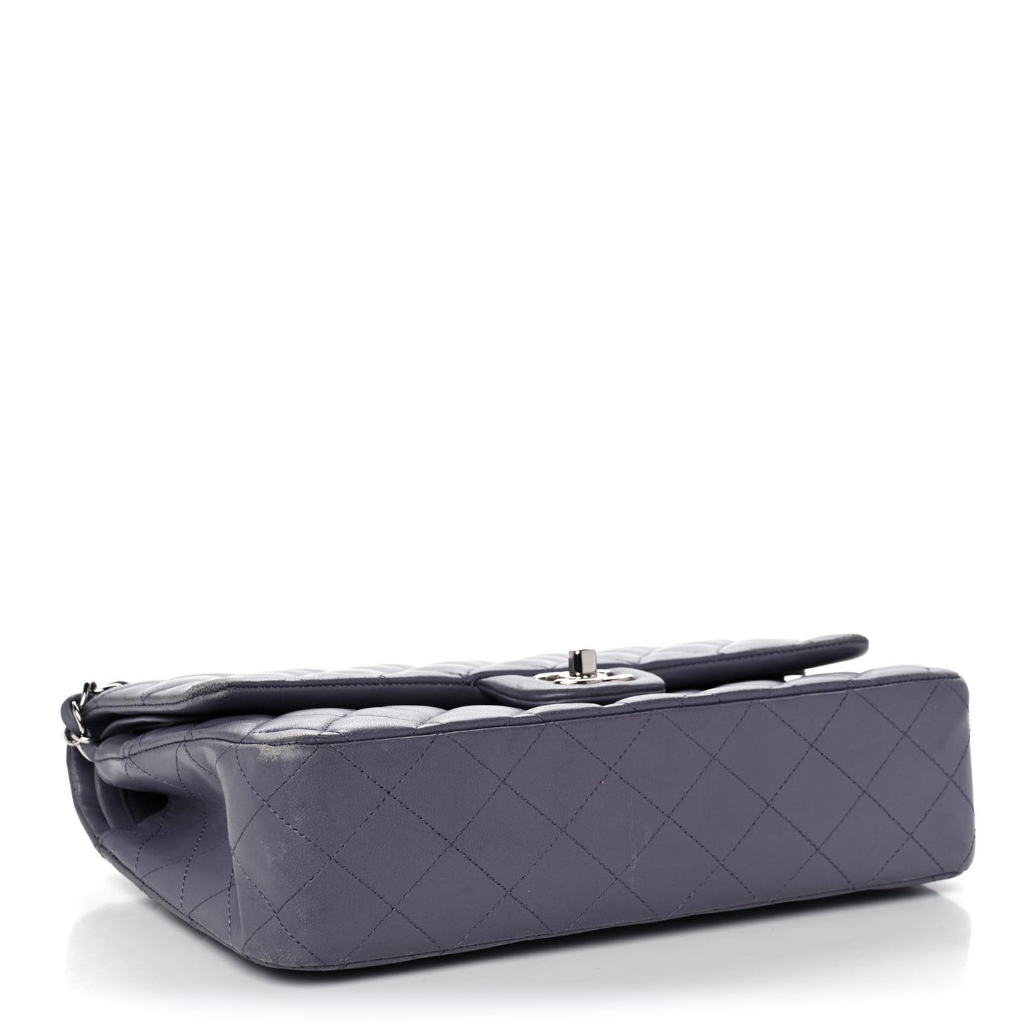 Lambskin Medium Double Flap Lavender