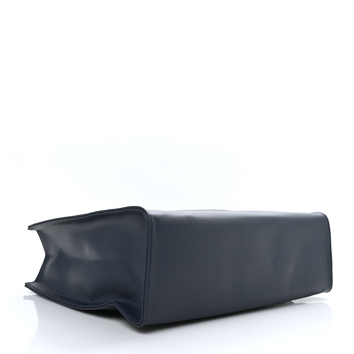 Telfar Vegan Leather Medium Shopping Bag Navy 4 of 8