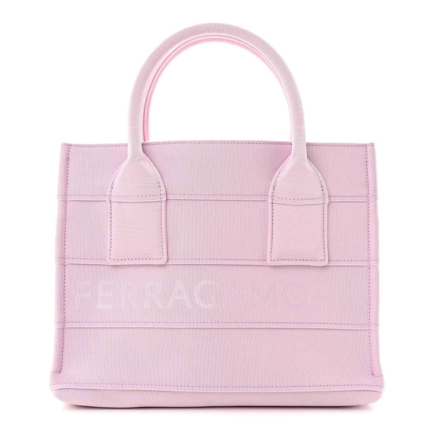 SALVATORE FERRAGAMO Nylon Logo Printed Tote Pink