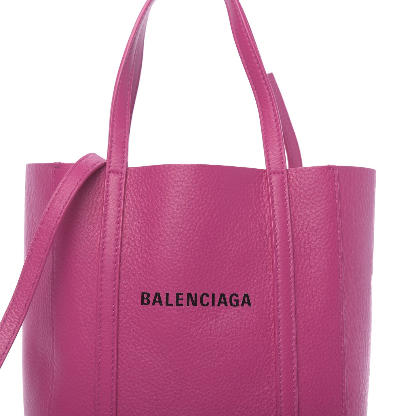 Calfskin XXS Everyday Tote Rose Magenta Black