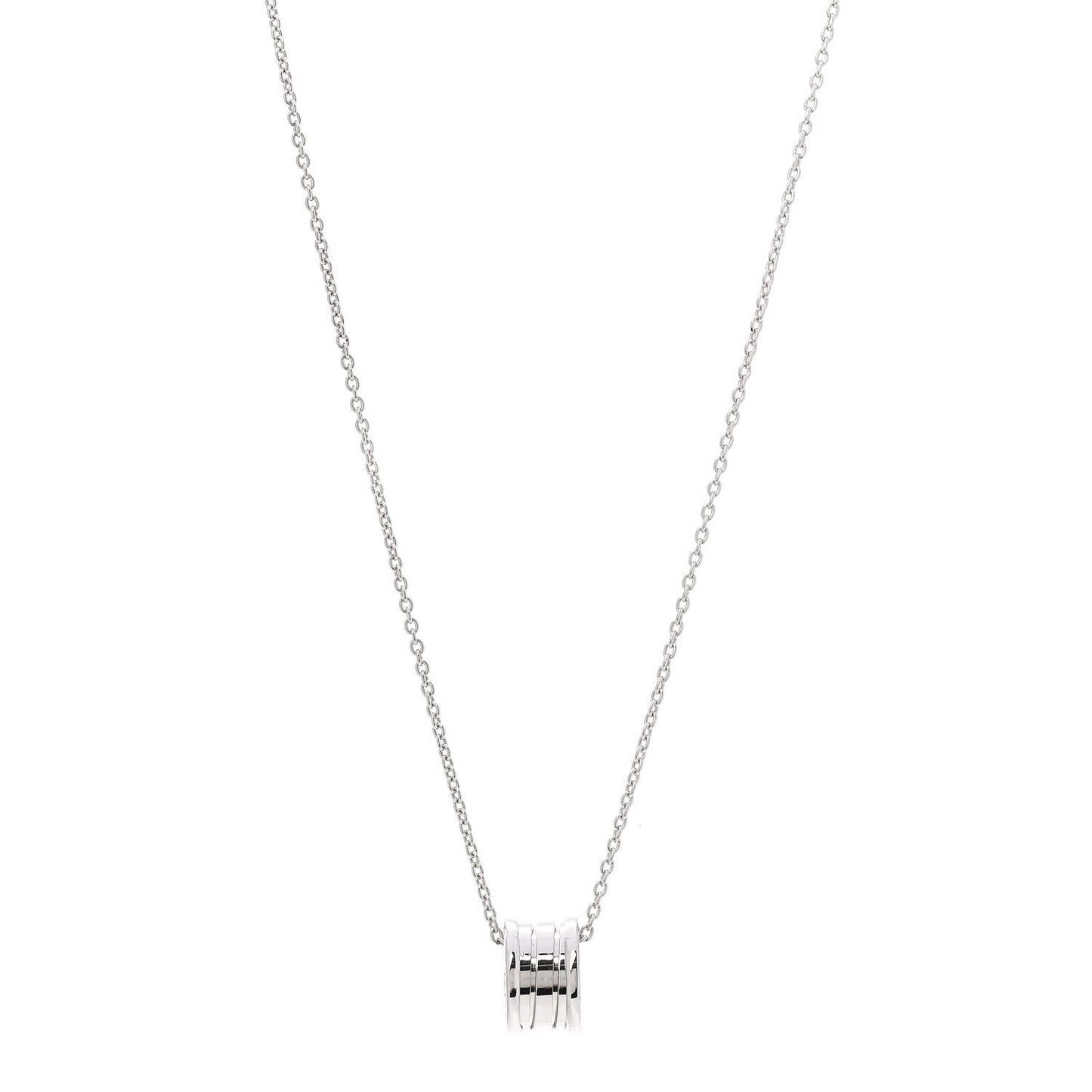 18K White Gold B.Zero1 Pendant Necklace