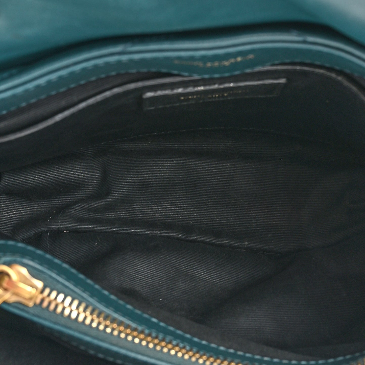 Calfskin Y Quilted Monogram Small Loulou Chain Satchel Green