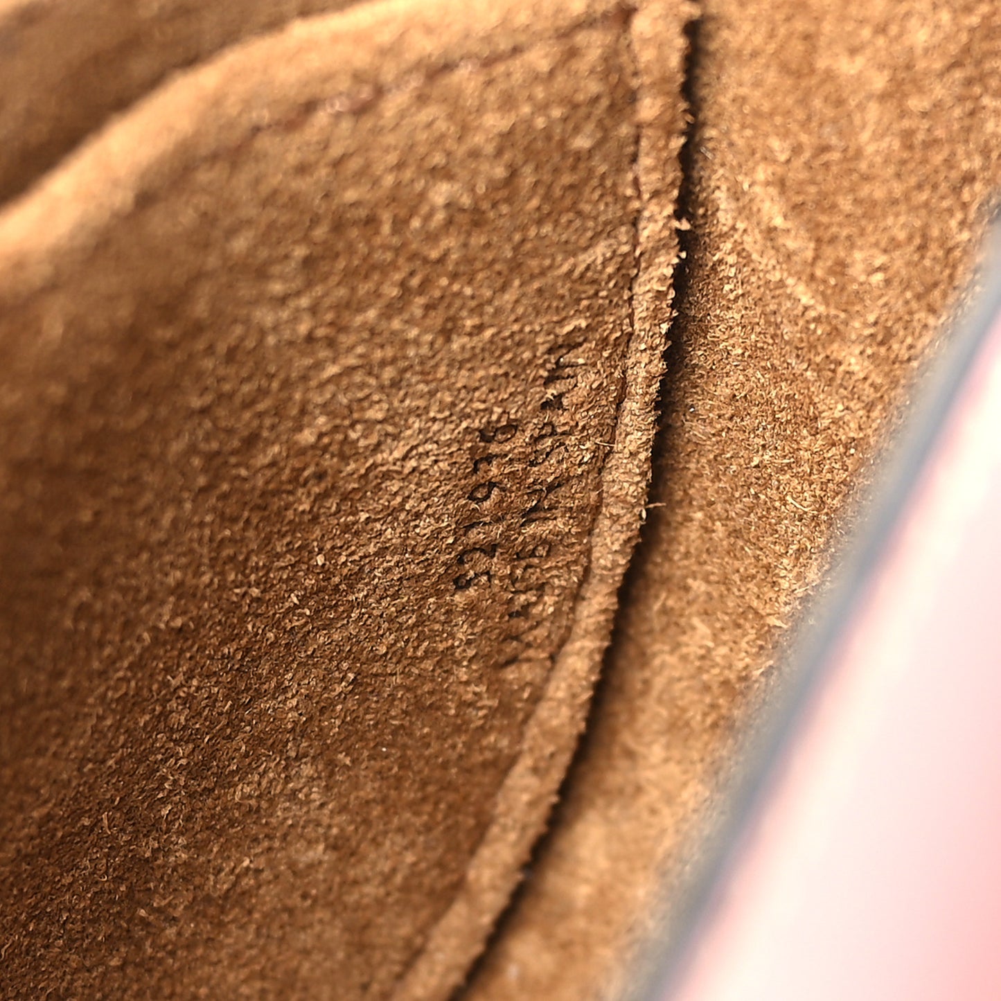 Calfskin Mini Gate Crossbody Bag Pastel Pink Tan