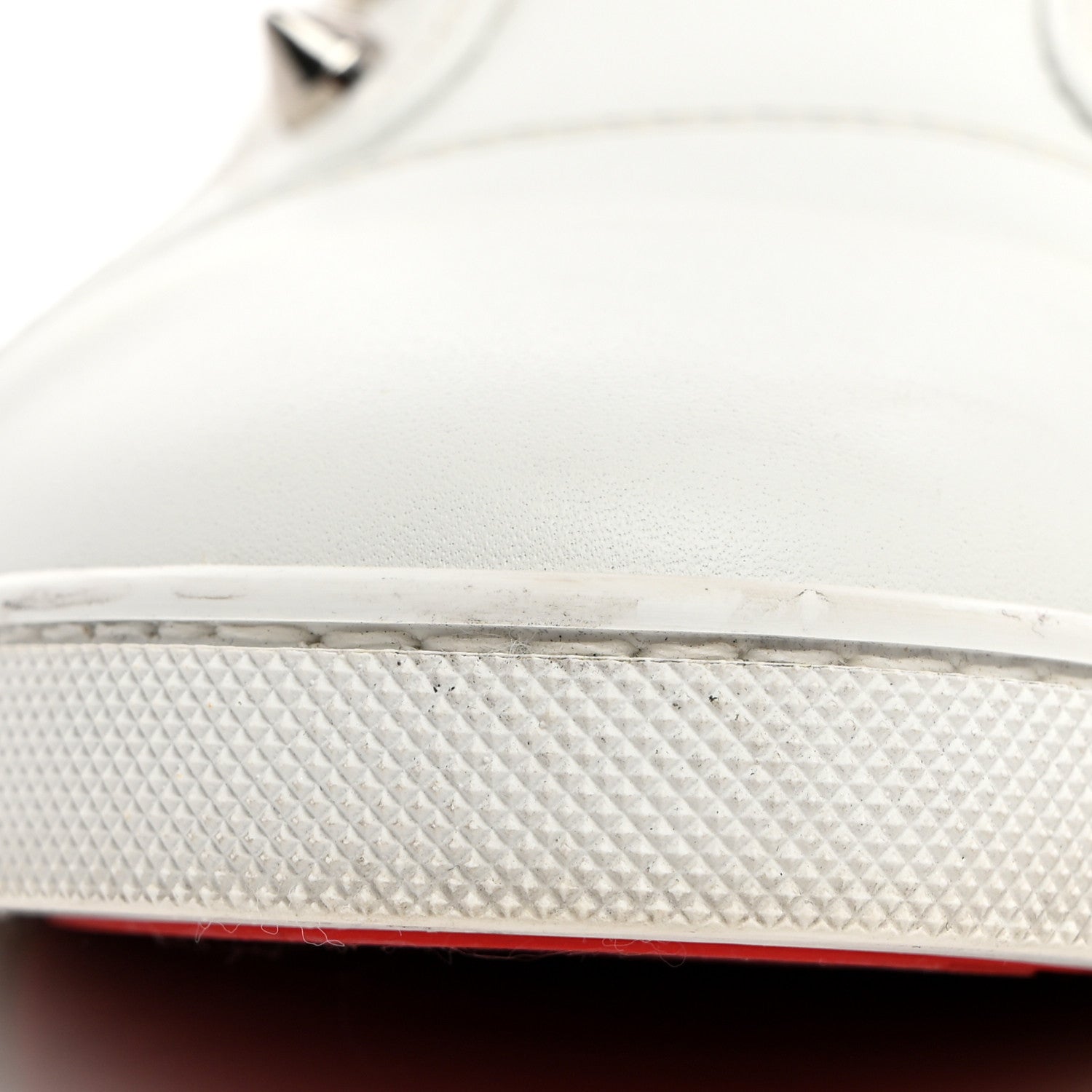 Christian Louboutin Calfskin Womens F.A.V Fique A Vontade Flat Sneakers 41 White 9 of 10