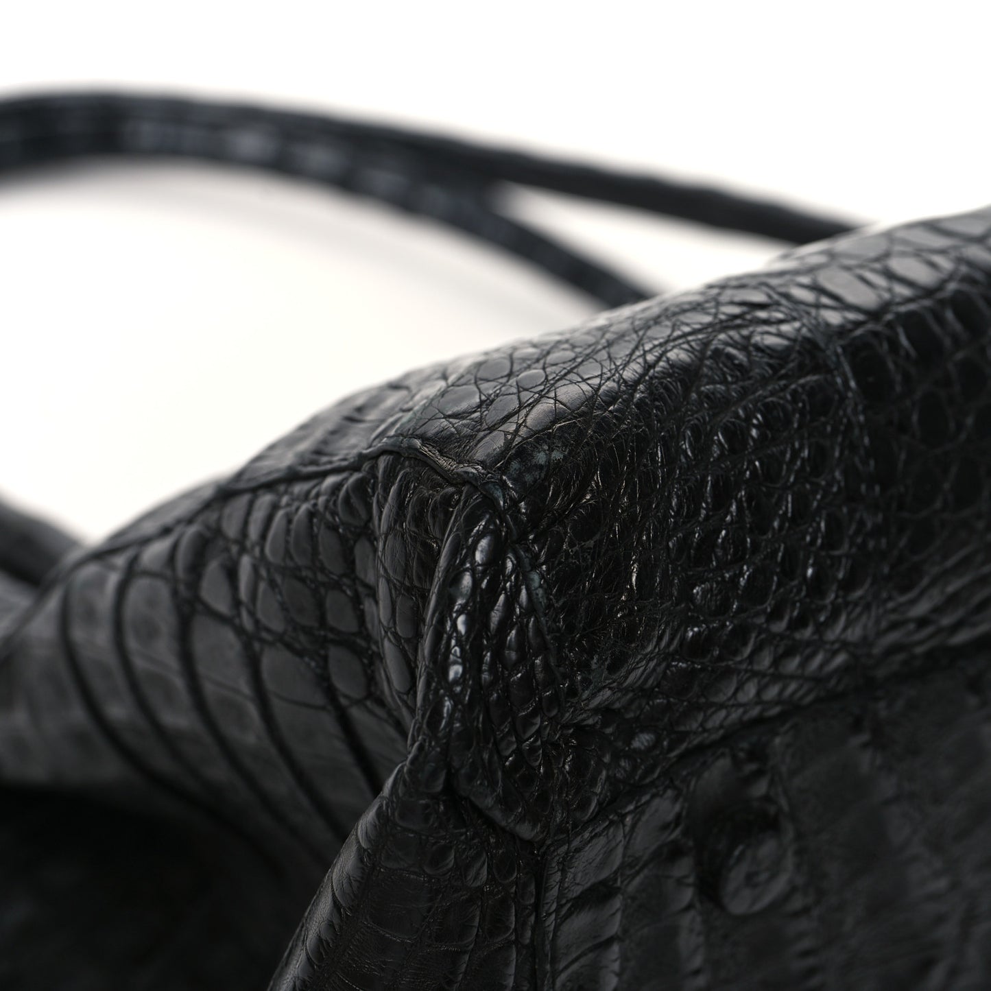 Crocodile Large Linda Tote Tote Black